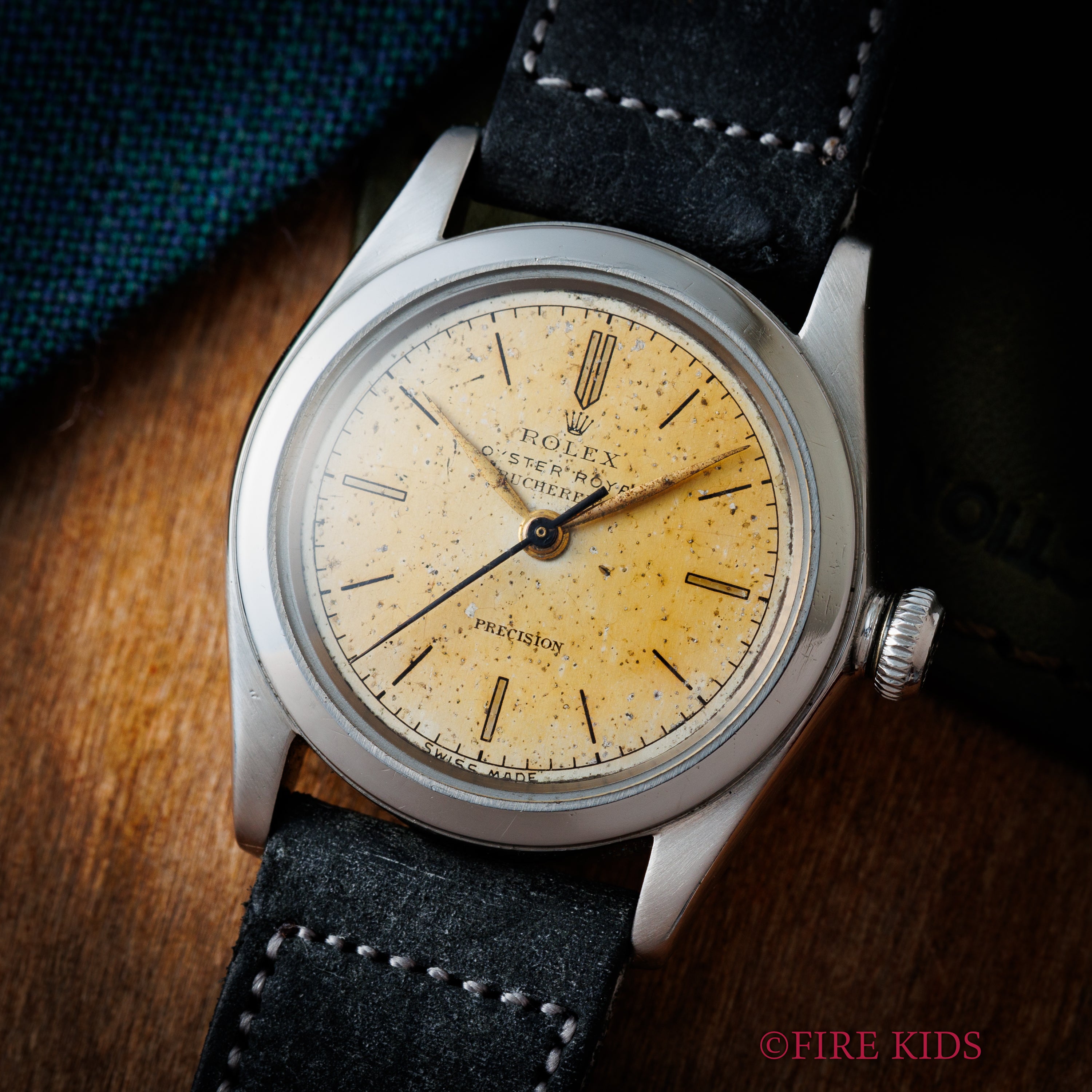 ロレックス オイスターロイヤル 1942年製 ブッフェラーWネーム 手巻き