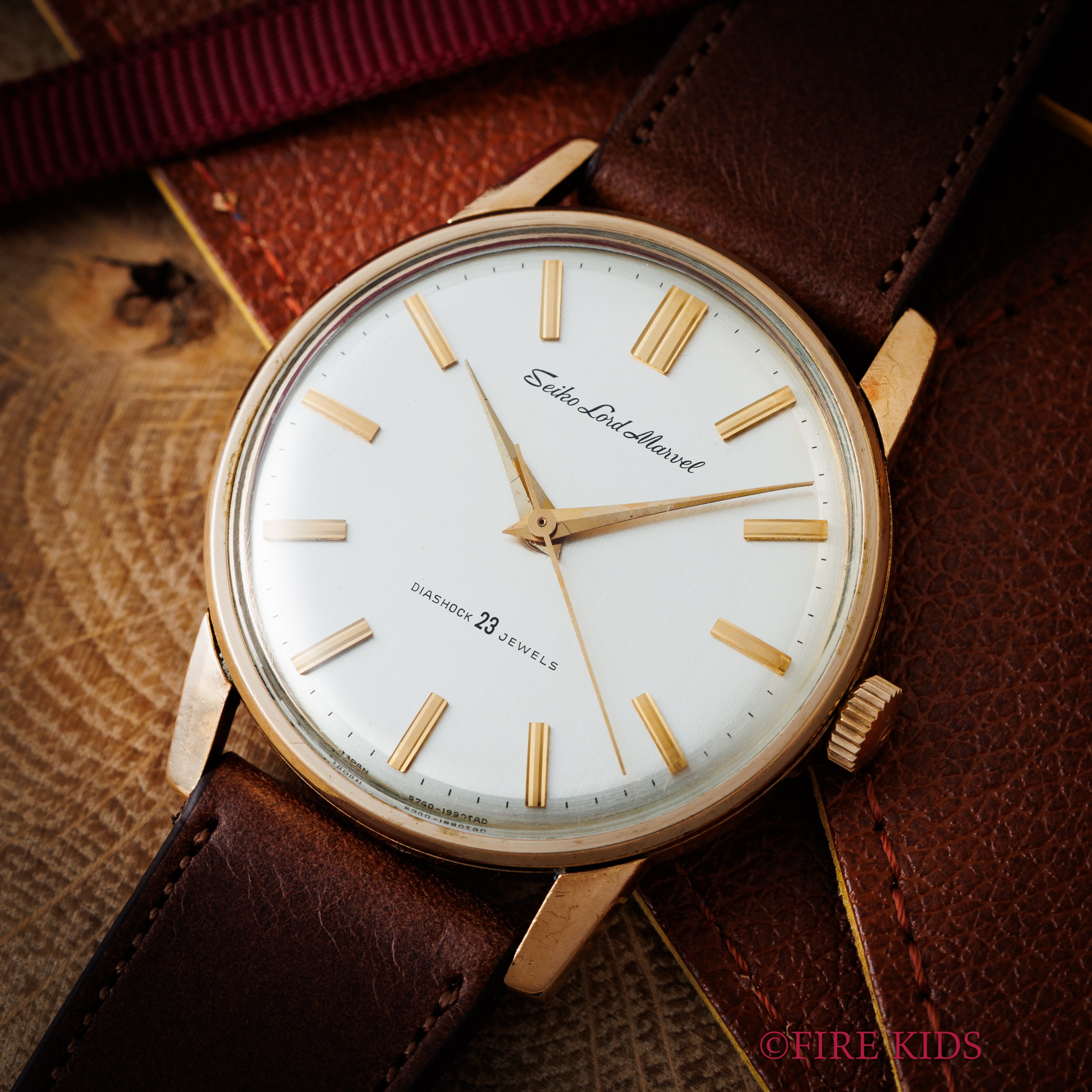 セイコー ロードマーベル 1965年製 23石手巻ロービート Ref.5740-1990 AGFケース