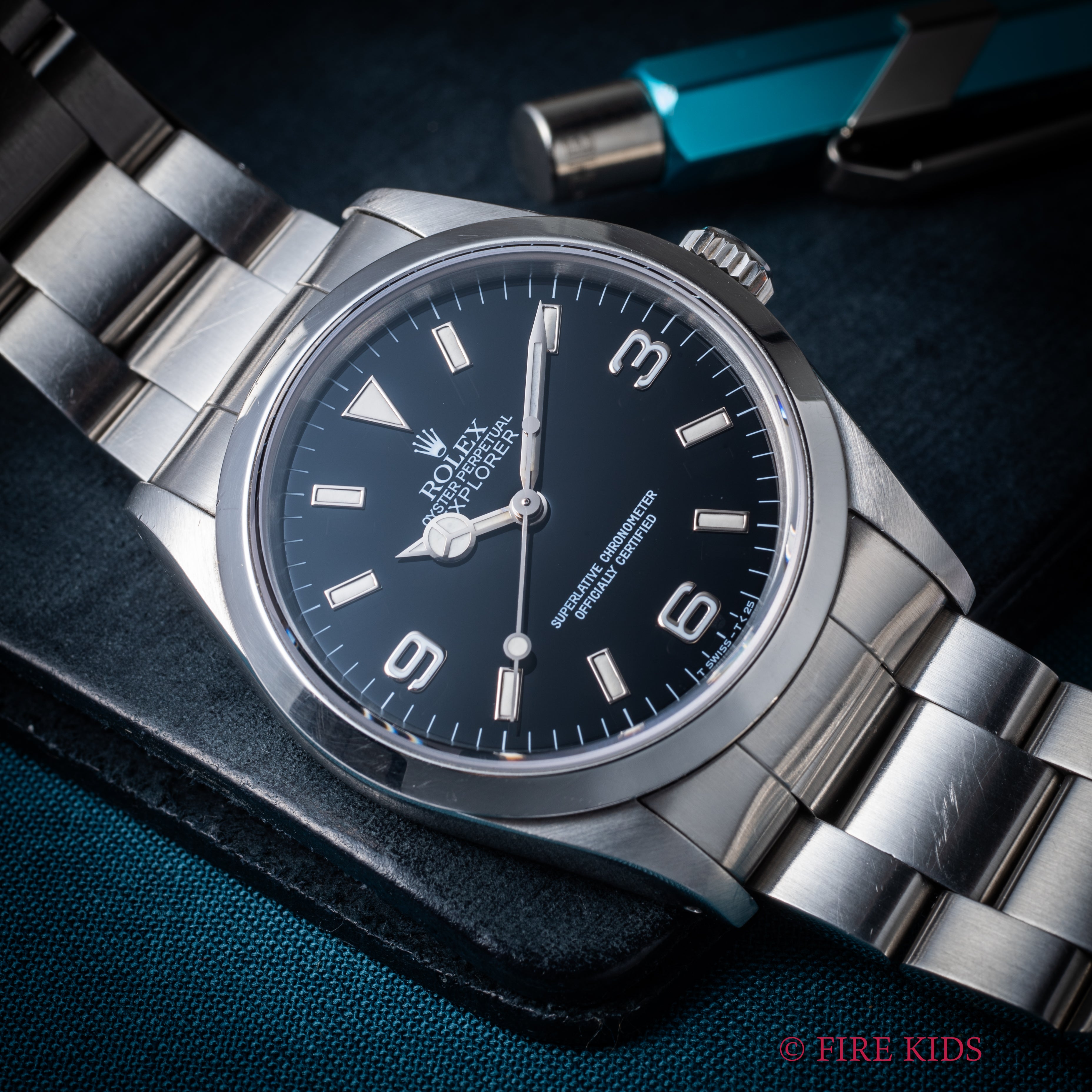 ロレックス エクスプローラー Ref.14270 1991年製 シングルバックル オールトリチウム サービスギャラ付き