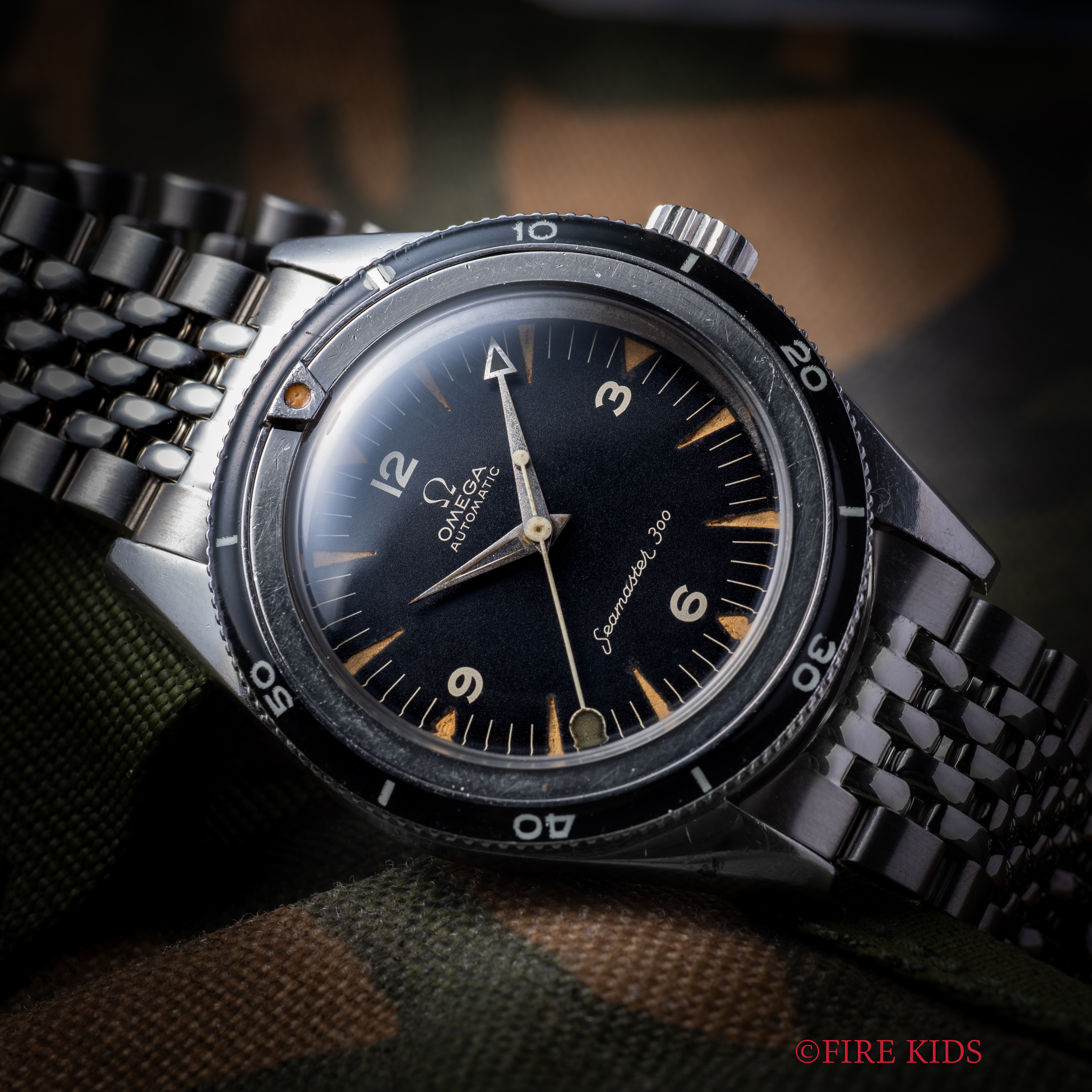 オメガ シーマスター300ファーストモデル 1958年製 Ref.2913-7 自動巻 cal.501 純正ライスブレス