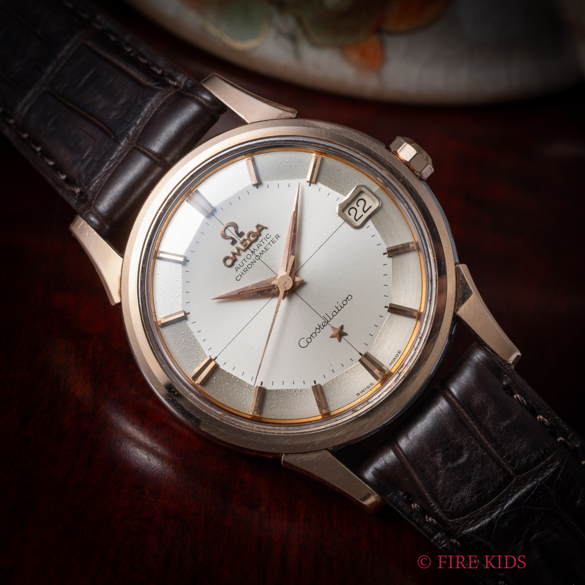 オメガ コンステレーション 12角 トップピンクゴールド/ステンバックケース Ref.14393 61SC 1962年製 Cal.561 自動巻きクロノメーター