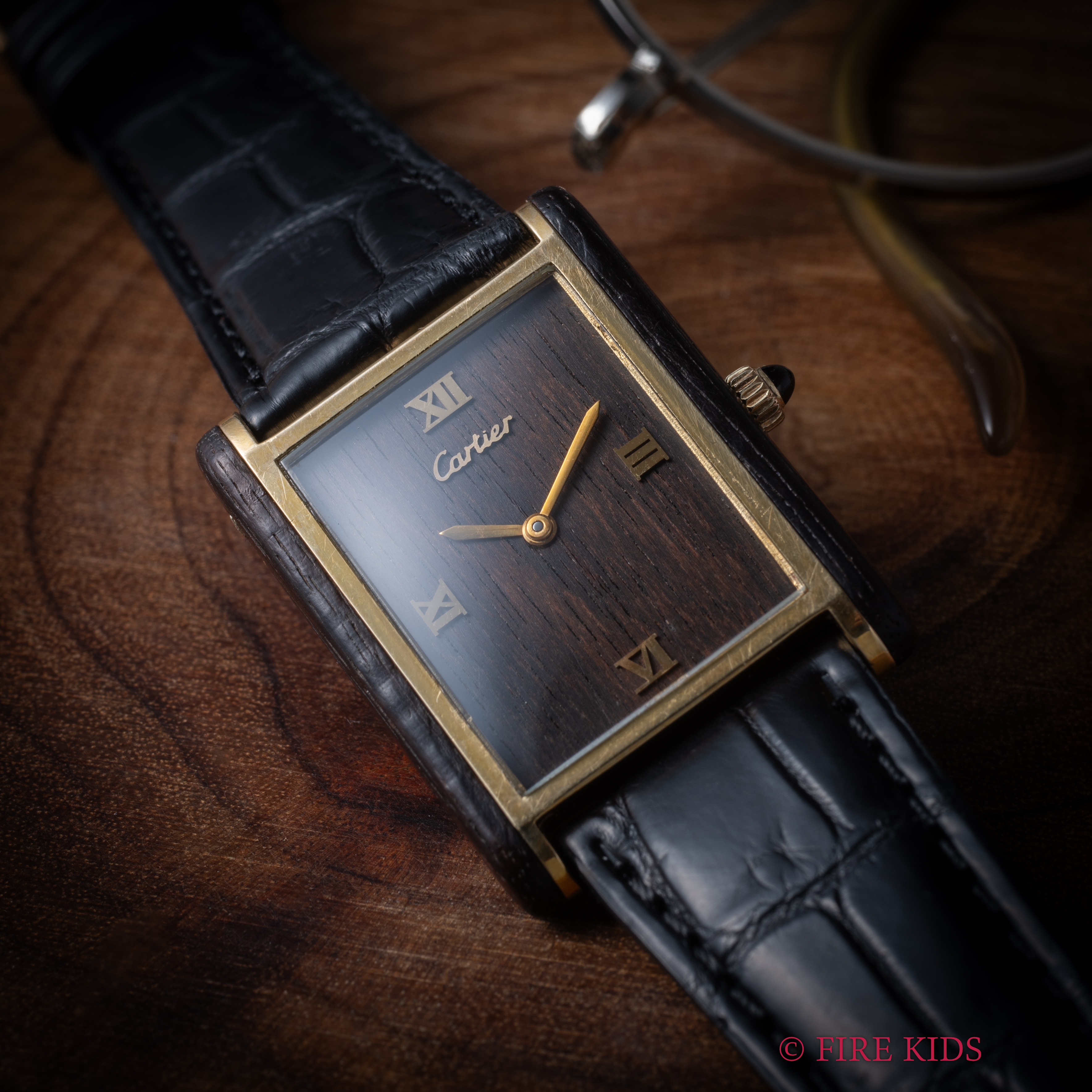 カルティエ オーガニックタンク ウッド ブティック限定 Ref.20611 1975年~1976年製