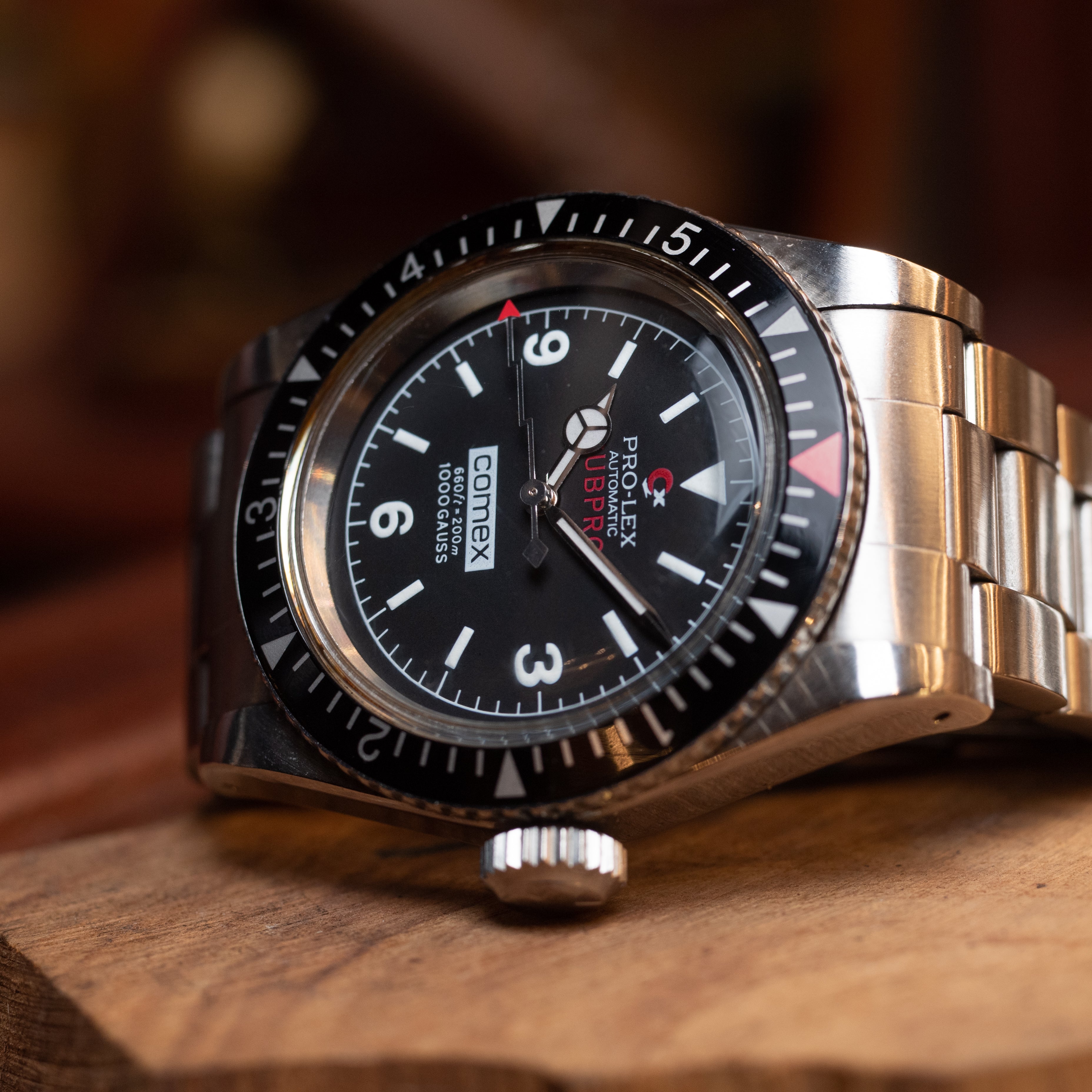 PRO-LEX SUBPRO COMEX2000 稲妻針 耐磁ケース 1990年代製