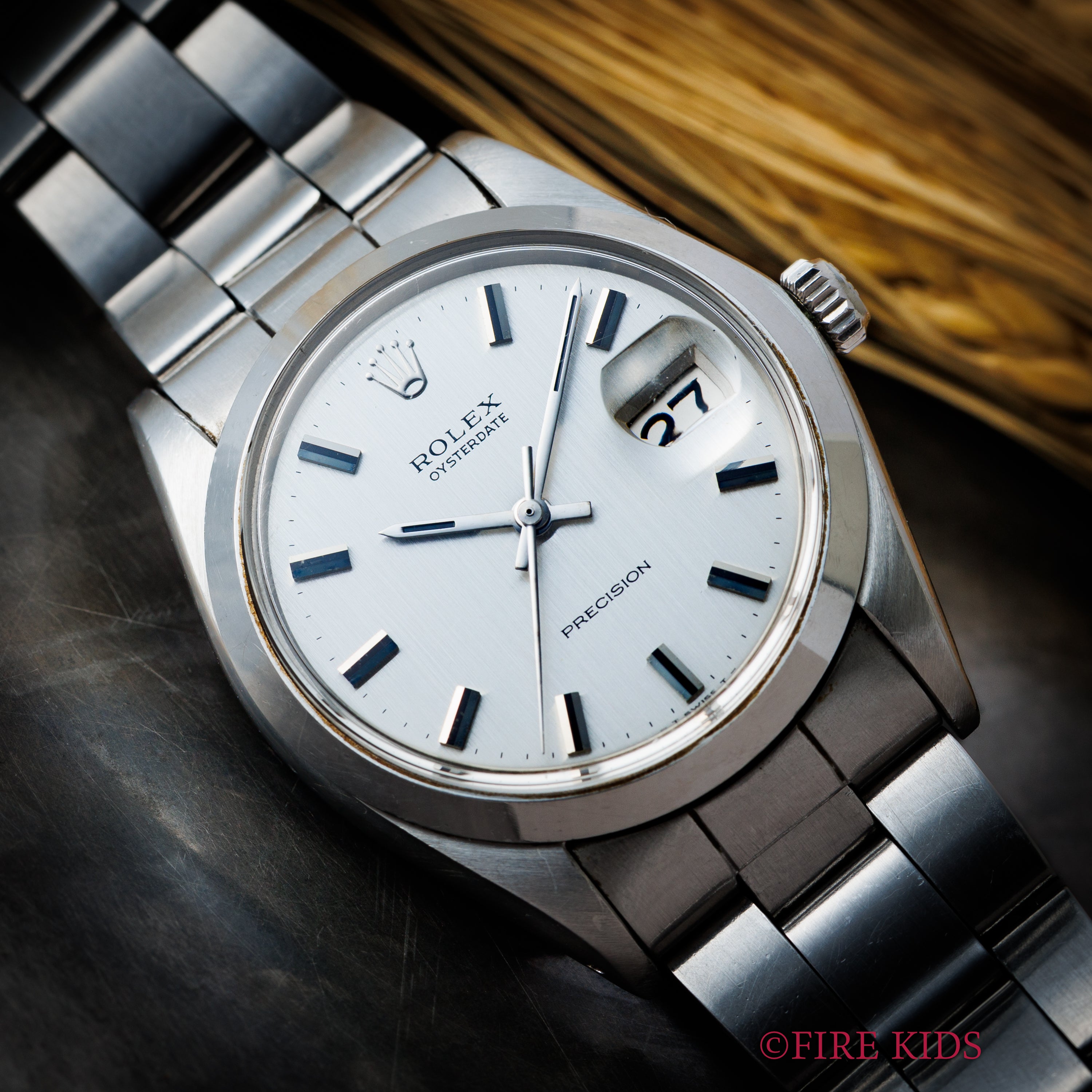 ロレックス オイスターデイト 1971年製 Ref.6694 シルバーダイヤル 手巻 純正巻きブレス