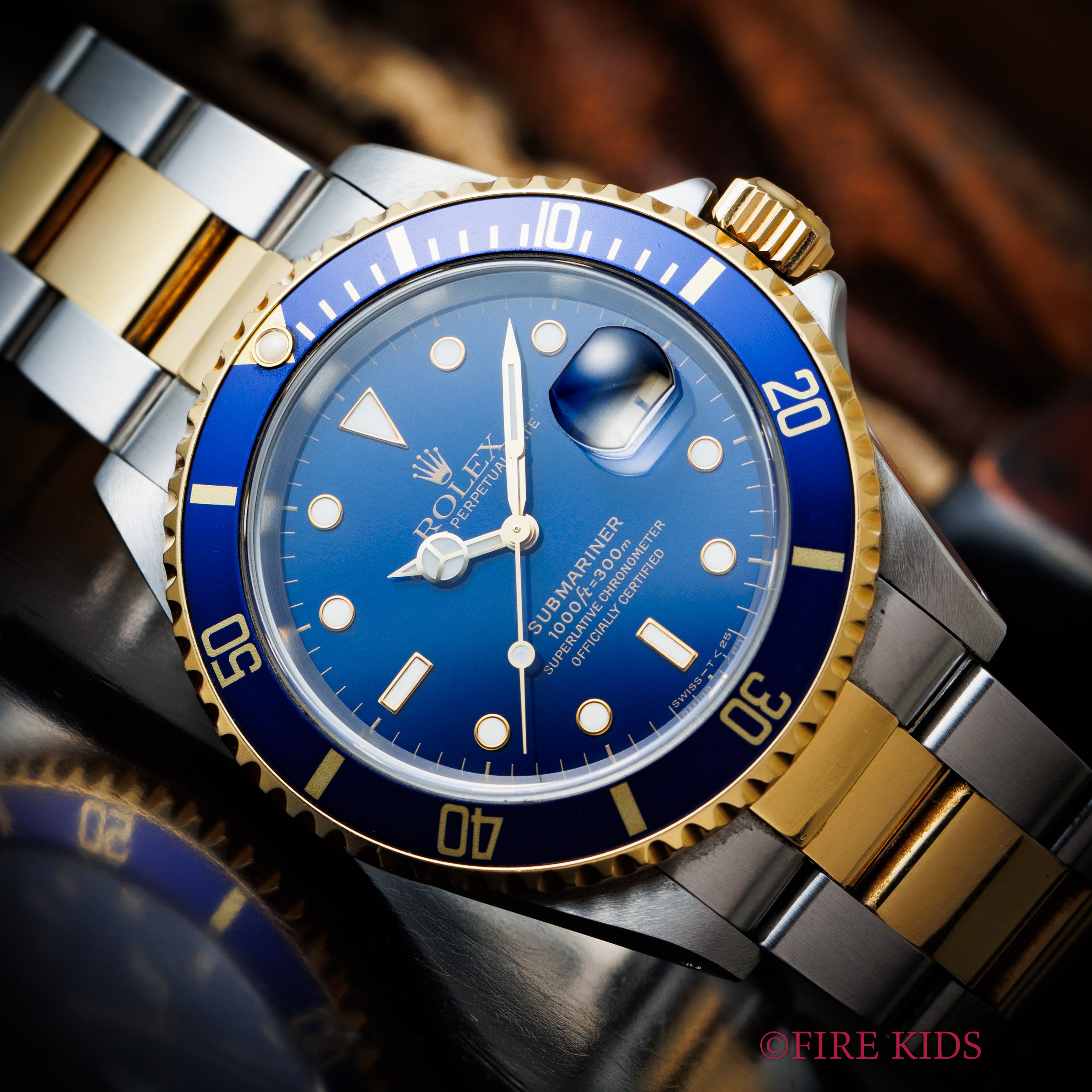 ロレックス サブマリーナー 1997年製 Ref.16613 コンビ 青サブ 箱、冊子、ギャラ、タグ付き