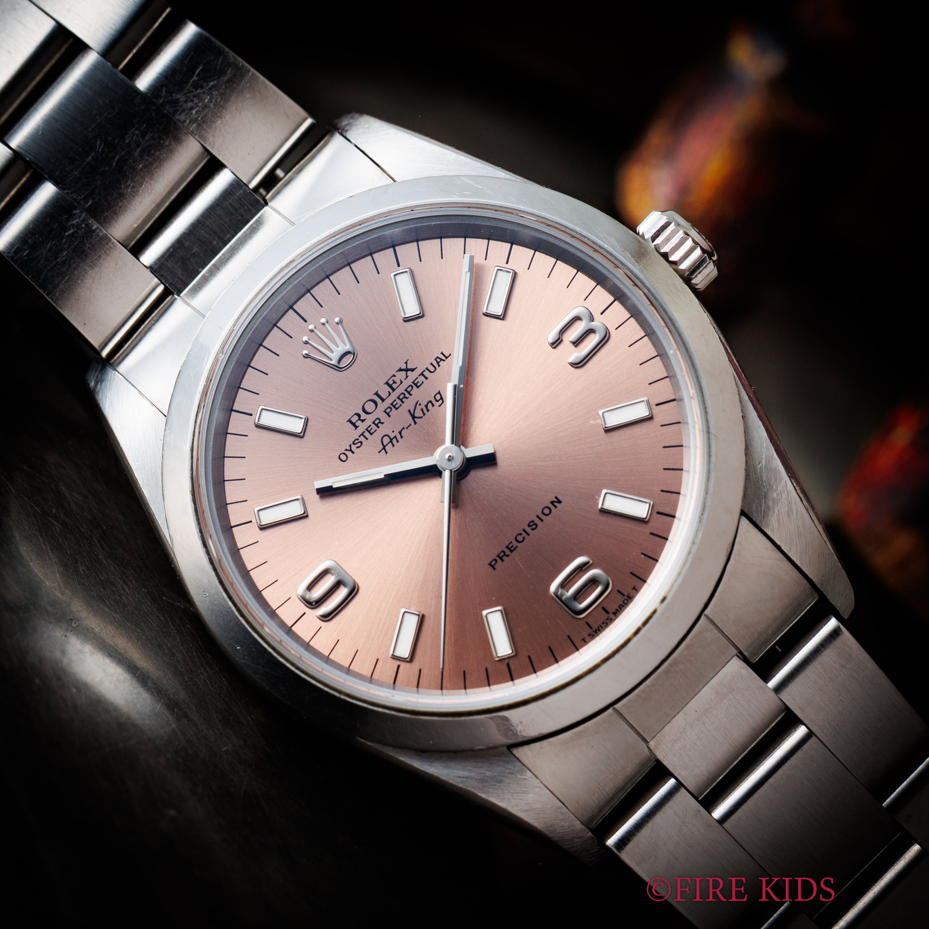 ロレックス エアキング 1997年製 Ref.14000 ピンク エクスプローラーダイヤル