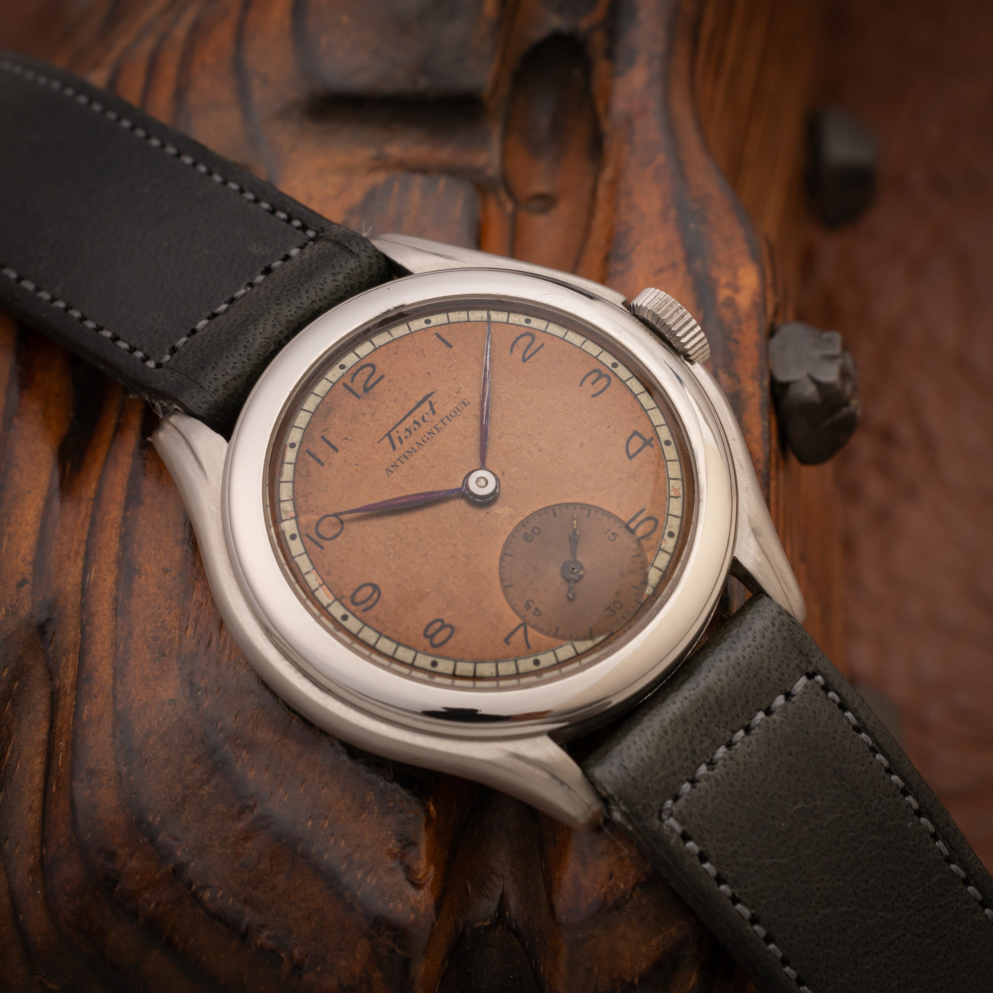 ティソ ツートンカッパーダイヤル 手巻き 1940年代