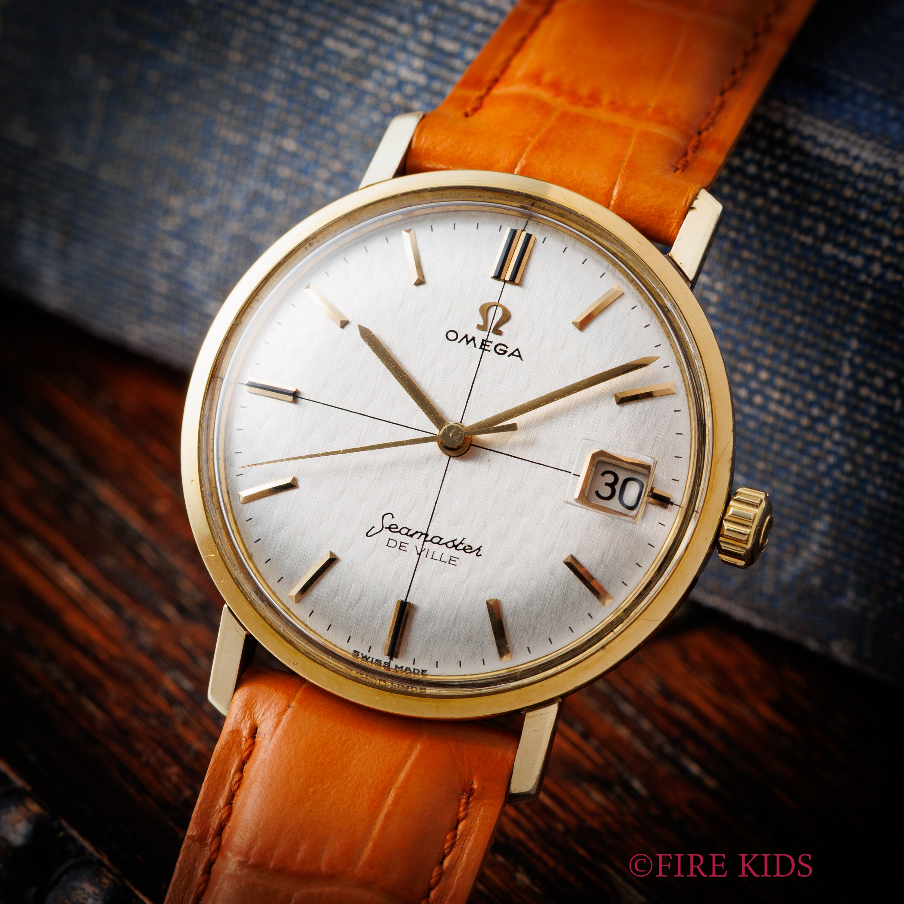 オメガ シーマスター デ・ヴィル 1963年製 金張り ワンピースケース 自動巻き