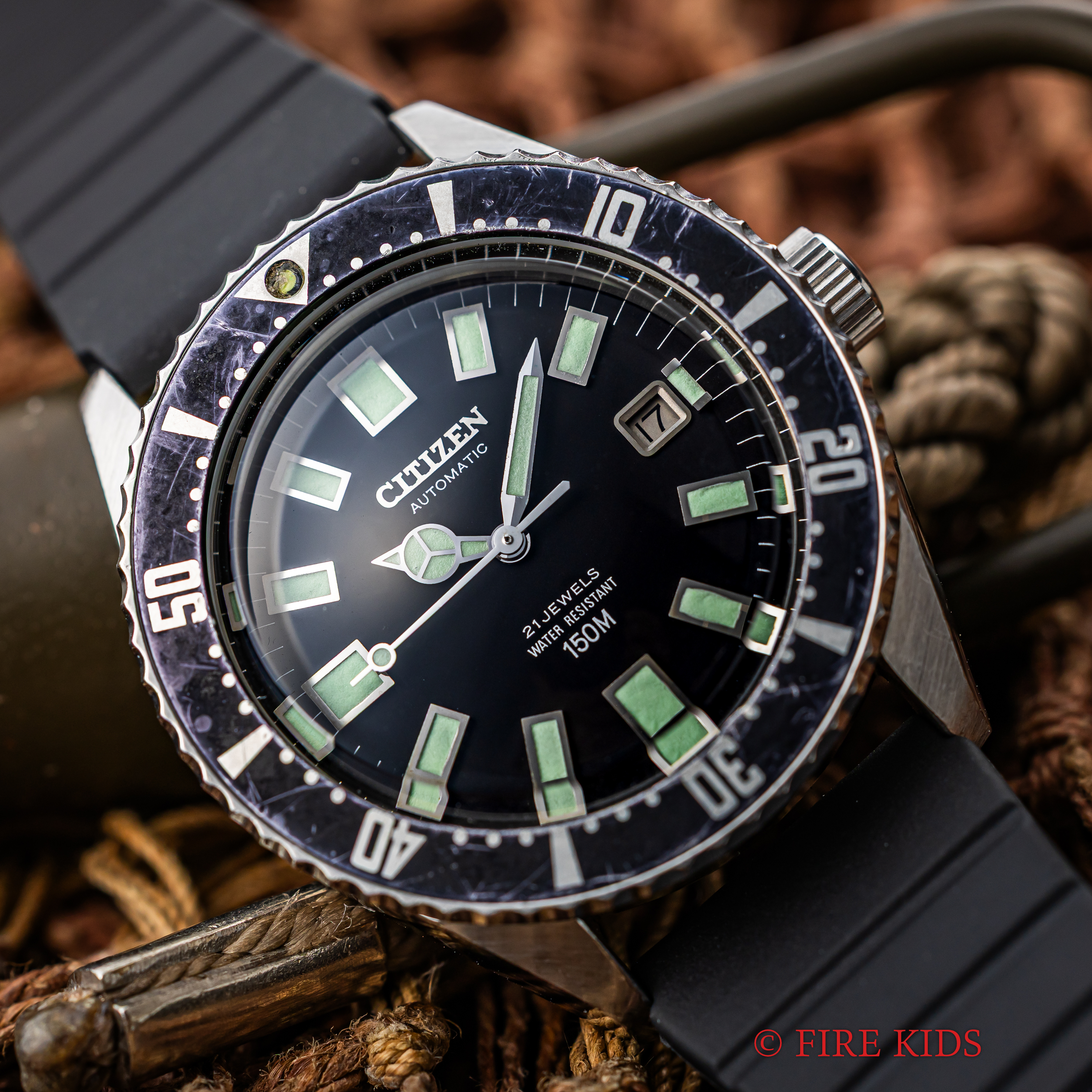 シチズン チャレンジダイバー 150M 1978年製 自動巻 Ref.4-820789Y フジツボダイバー