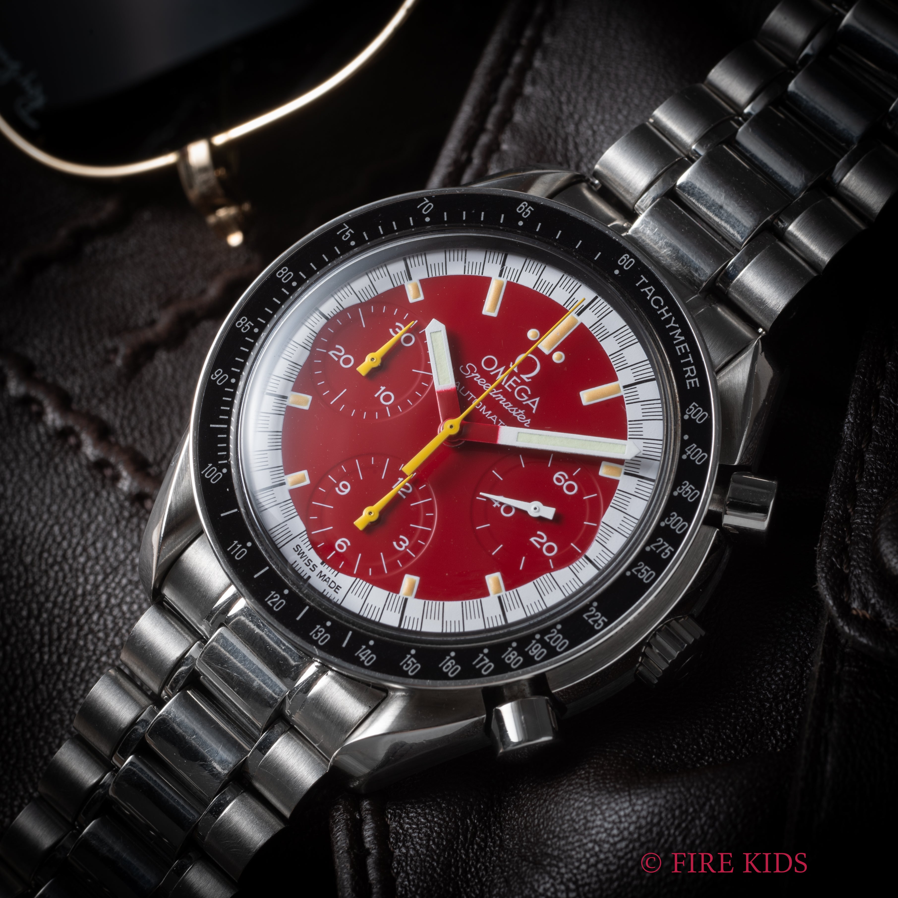 オメガ スピードマスター レーシング シューマッハモデル 1996年製 Ref.3510.81 自動巻 レッドダイヤル 純正ブレス