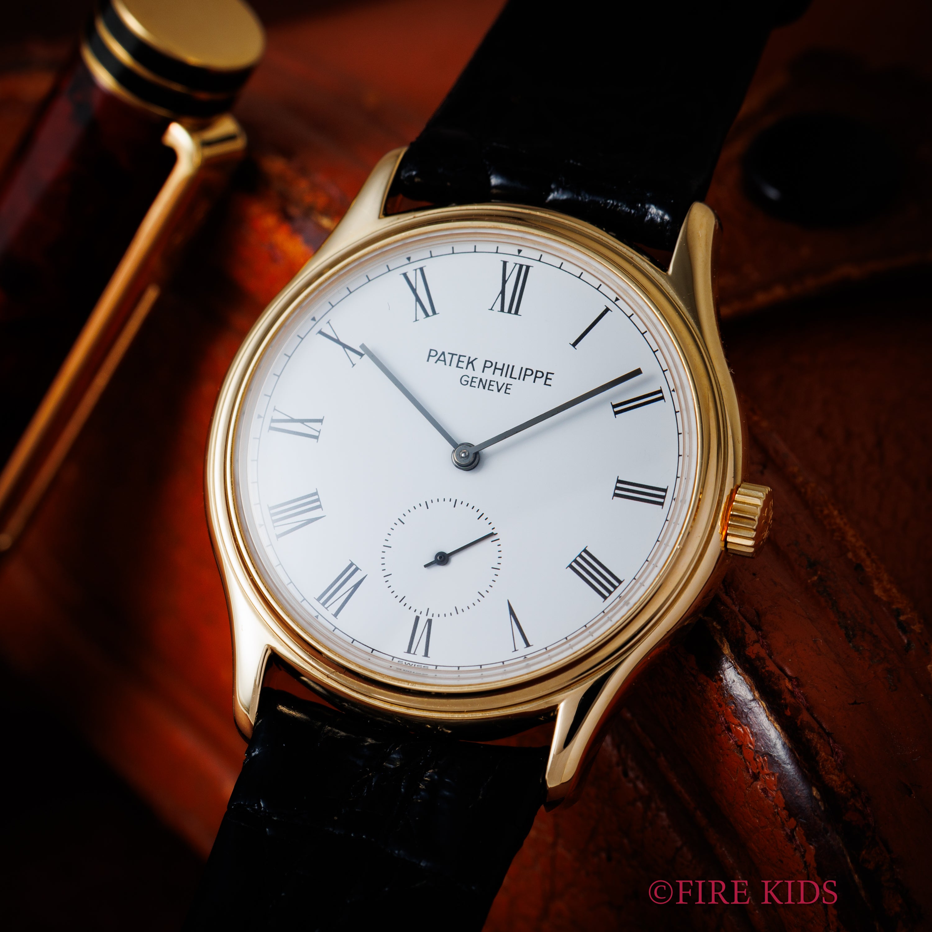 パテック・フィリップ カラトラバ 1991年製 Ref.3923 Cal.215 純正18金尾錠 アーカイブ付き