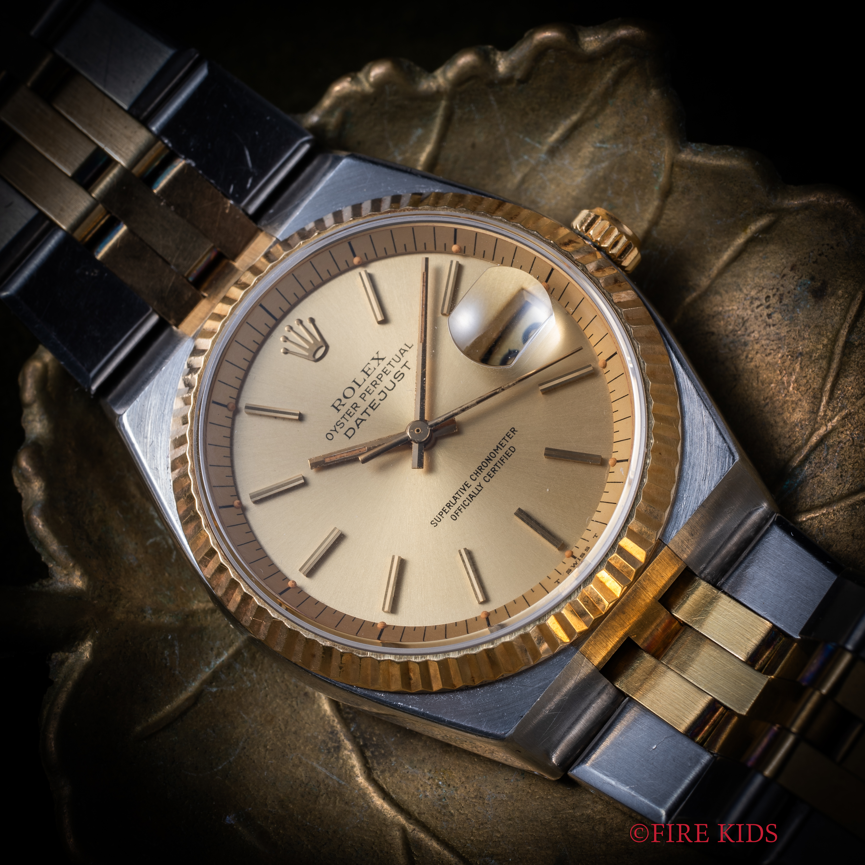 ロレックス 1975年製 オイスターケース50周年記念モデル コンビ Ref.1630 自動巻