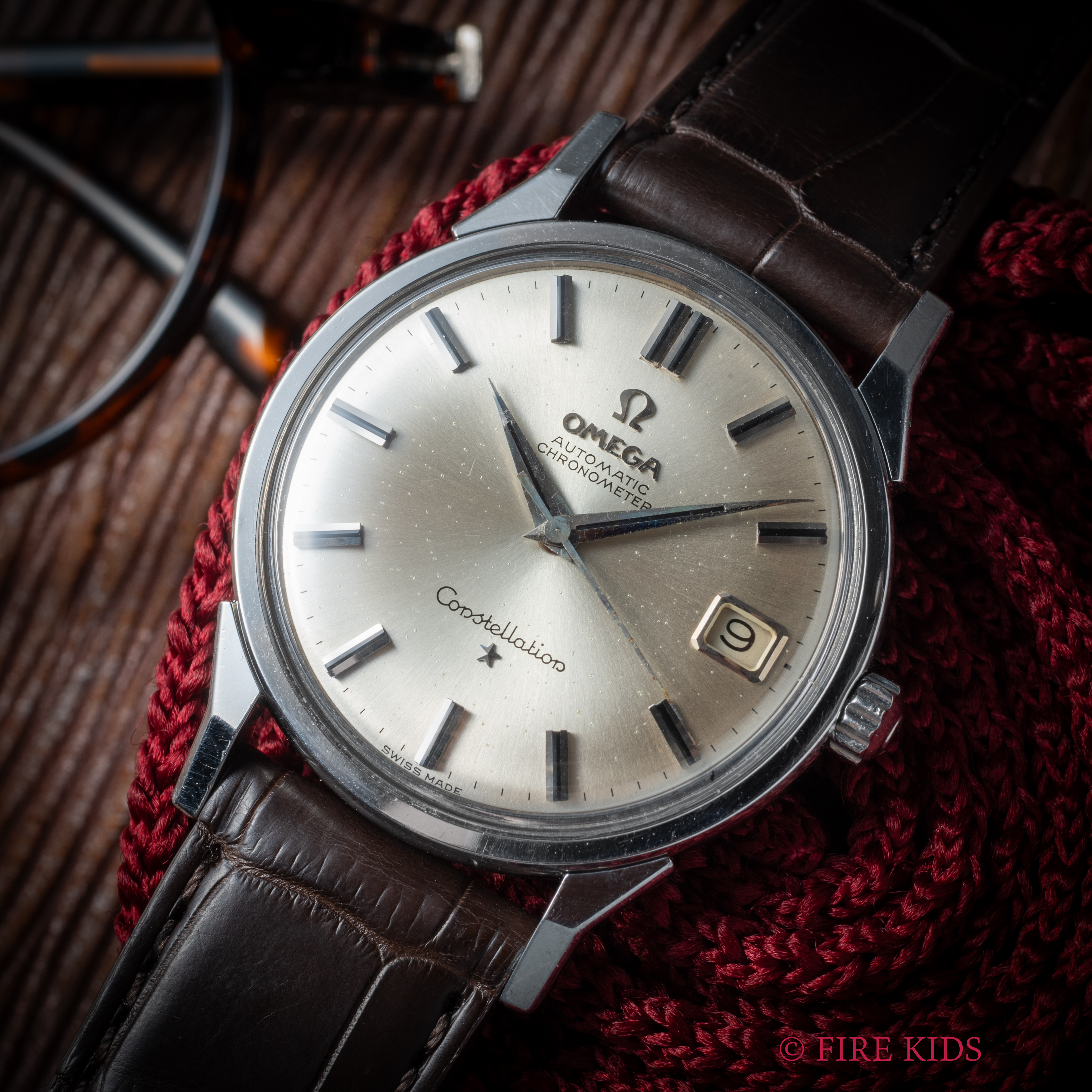 オメガ コンステレーション Ref.14902 62 1963年製 Cal.561 自動巻きクロノメーター ドッグラグ