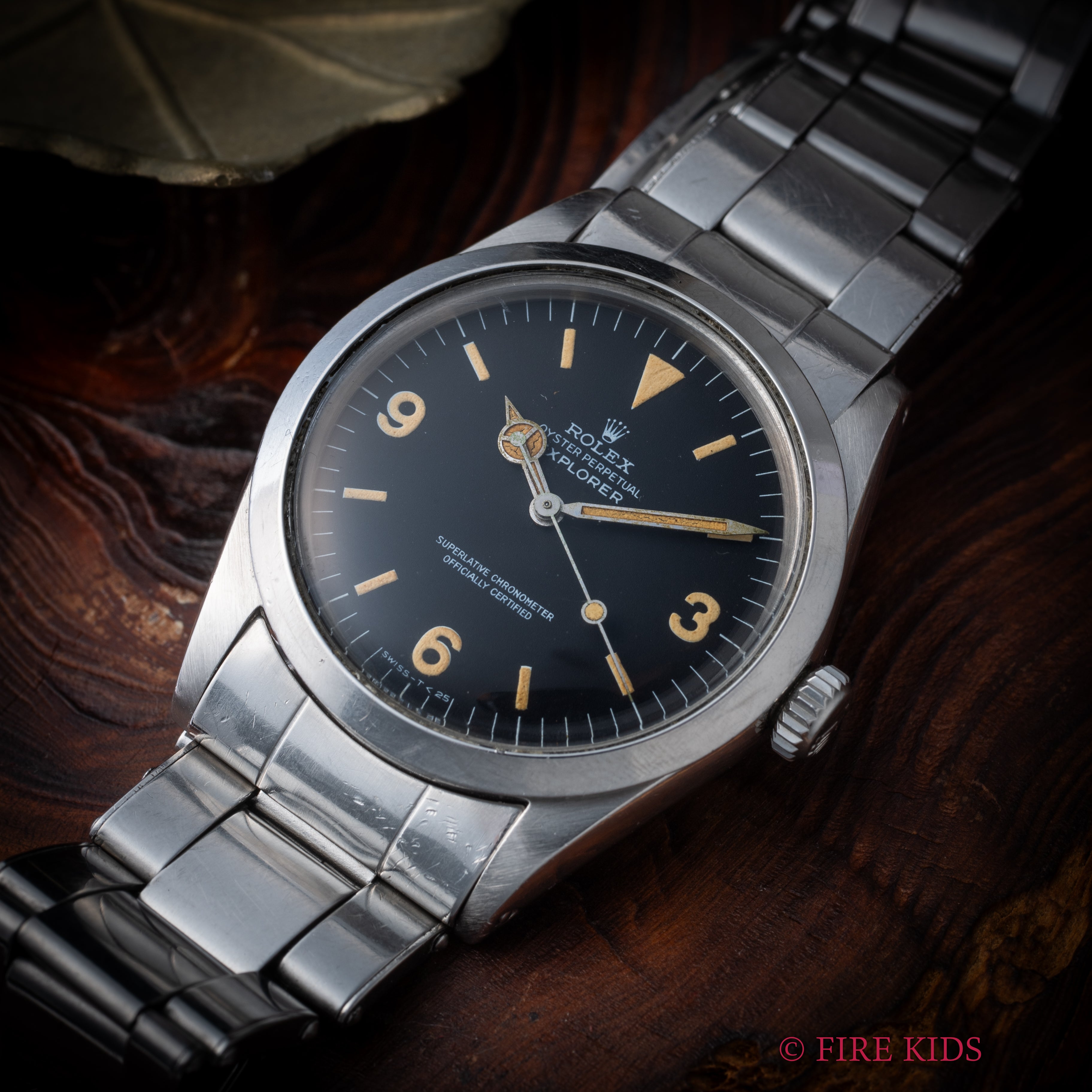 ロレックス エクスプローラー Ref.1016 1969年製 マーク0ダイヤル 純正リベットブレス