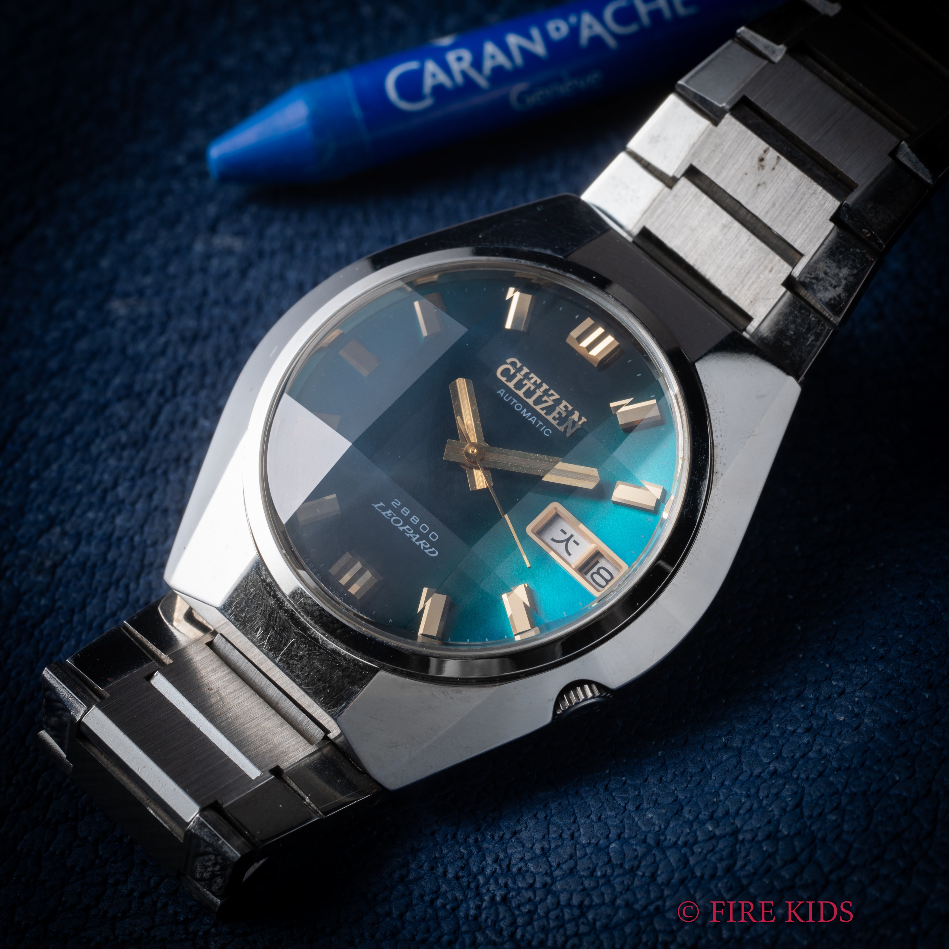 シチズン レオパール Ref.4-771036Y 1973年製 カットガラス グラデーションダイヤル タグ付き