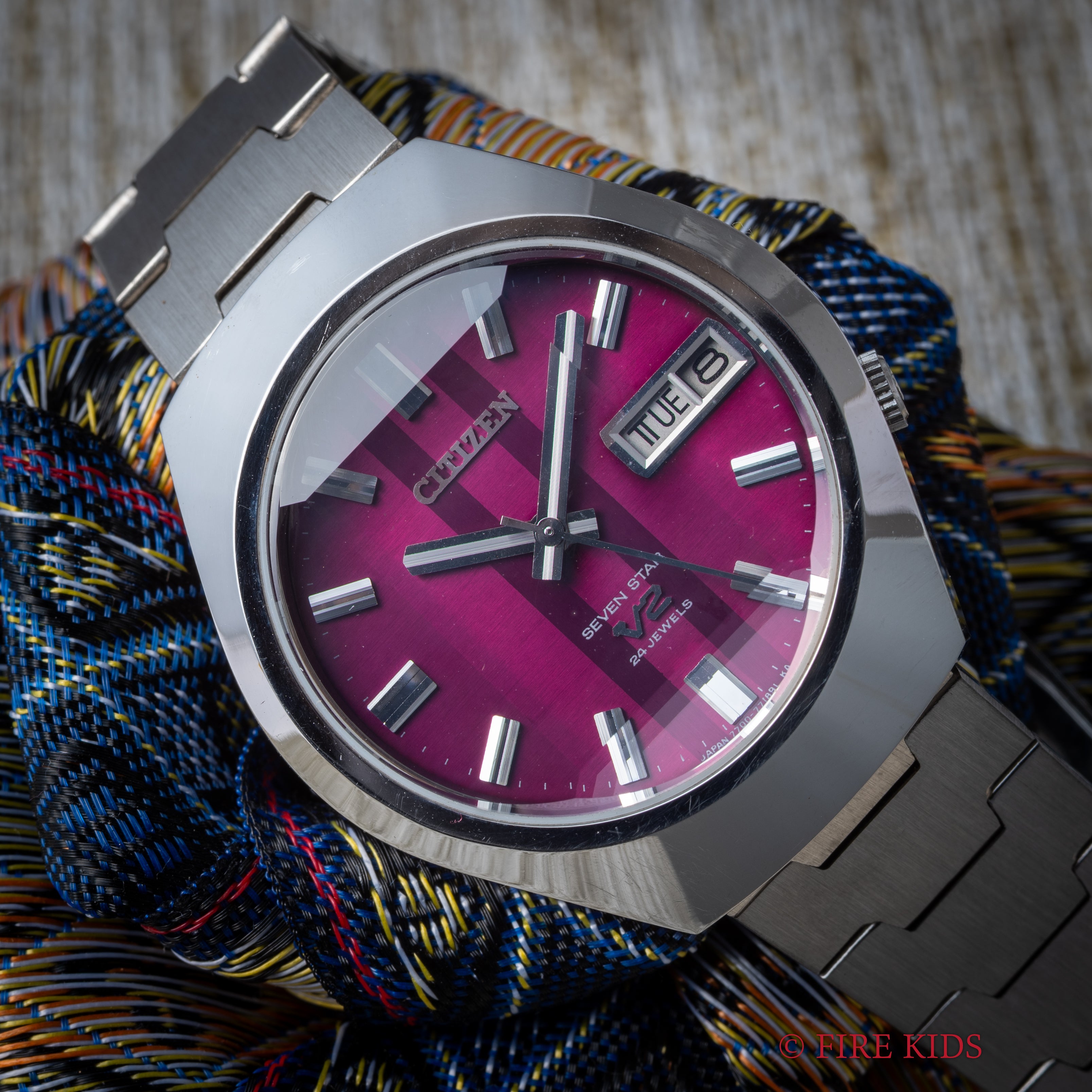 シチズン セブンスターV2 Ref.4-771141-K 1974年製 タグ付き 美品 純正ブレス