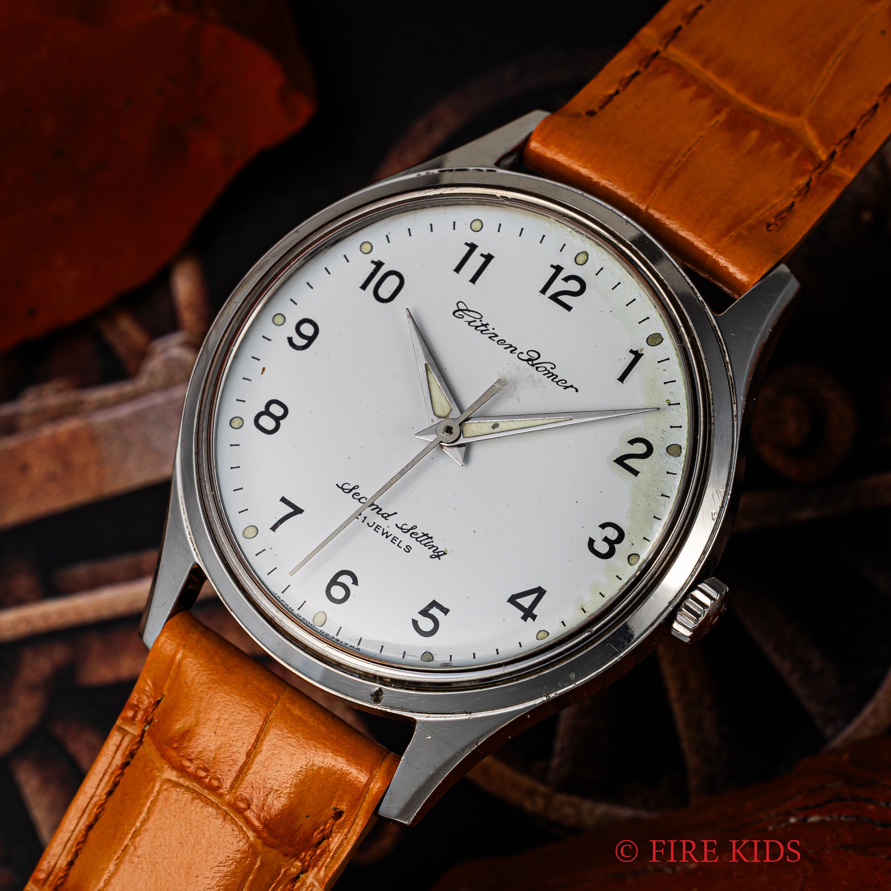 シチズン ホーマー 国鉄 1973年製 鉄道時計 手巻き 秒針規制装置