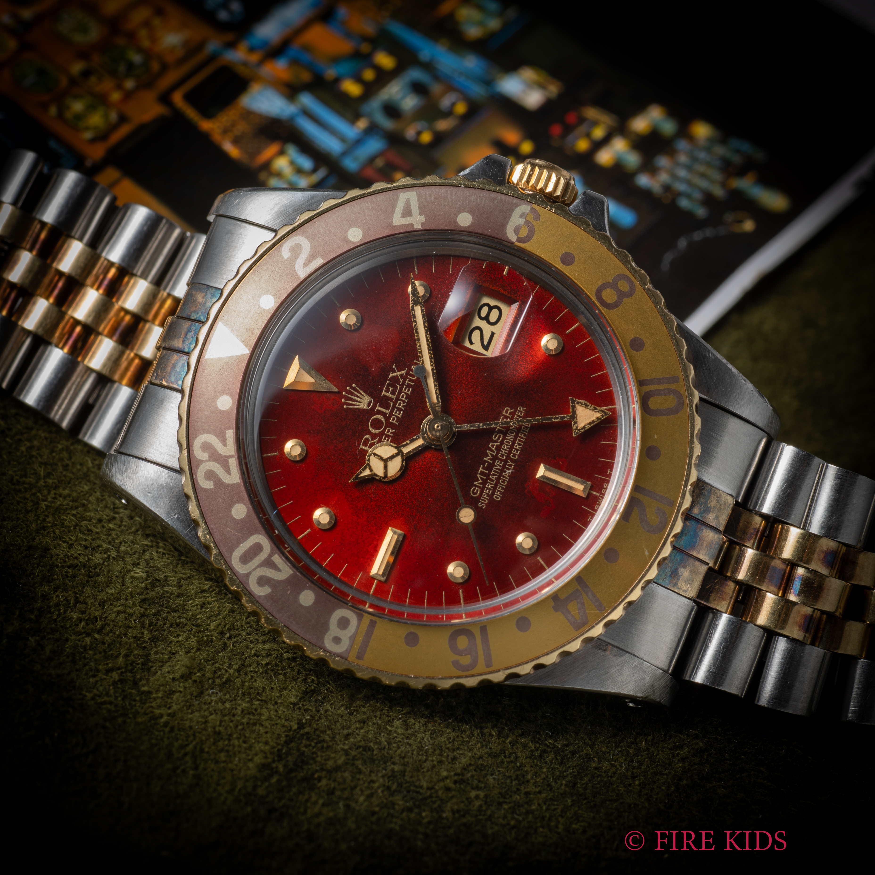 ロレックス GMTマスター 1979年製 茶ツボ Ref.16753 ルートビア カーネリアン オールトリチウム