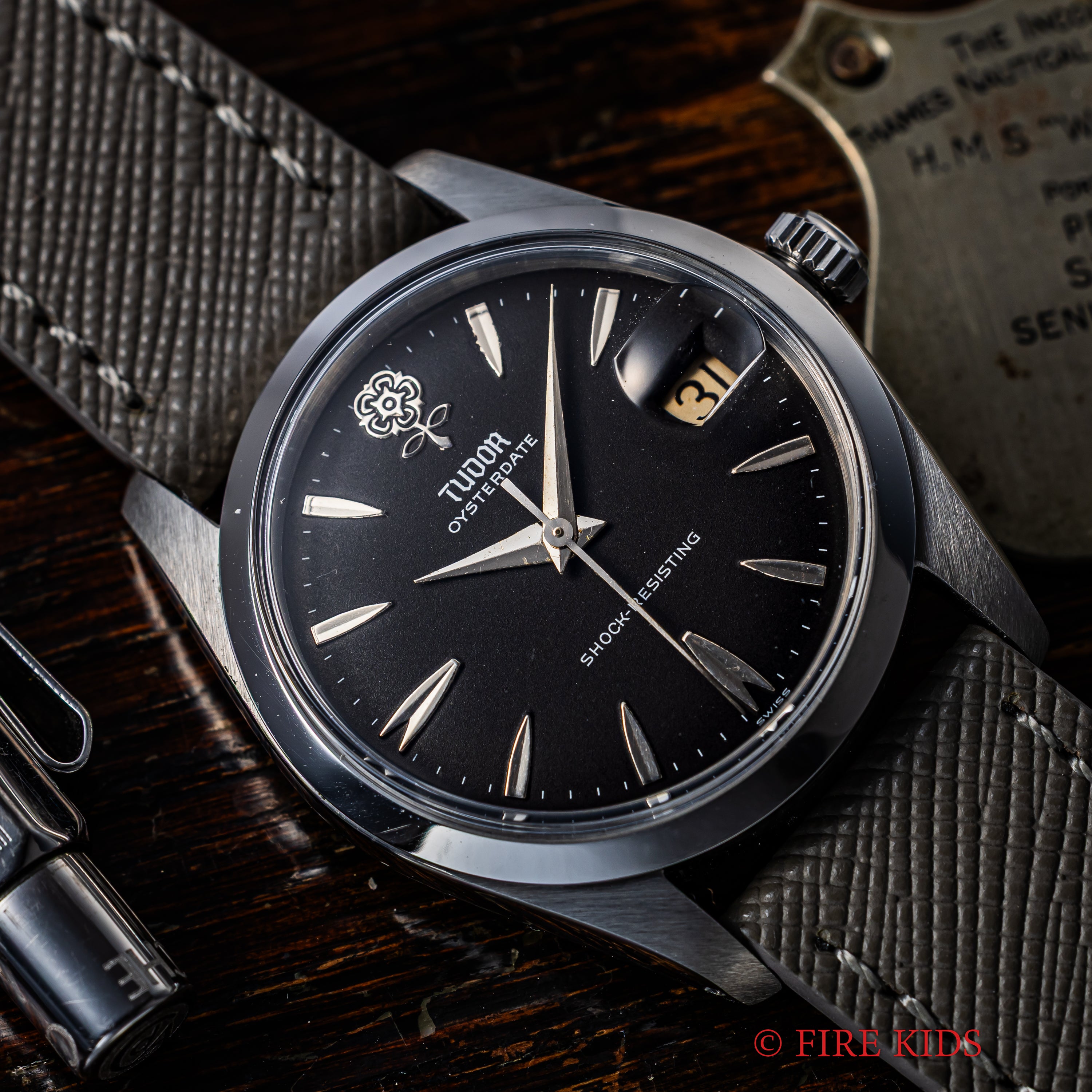 チューダー デカバラ オイスターデイト 1960年代製 Ref.7962 ブラックリダンダイヤル