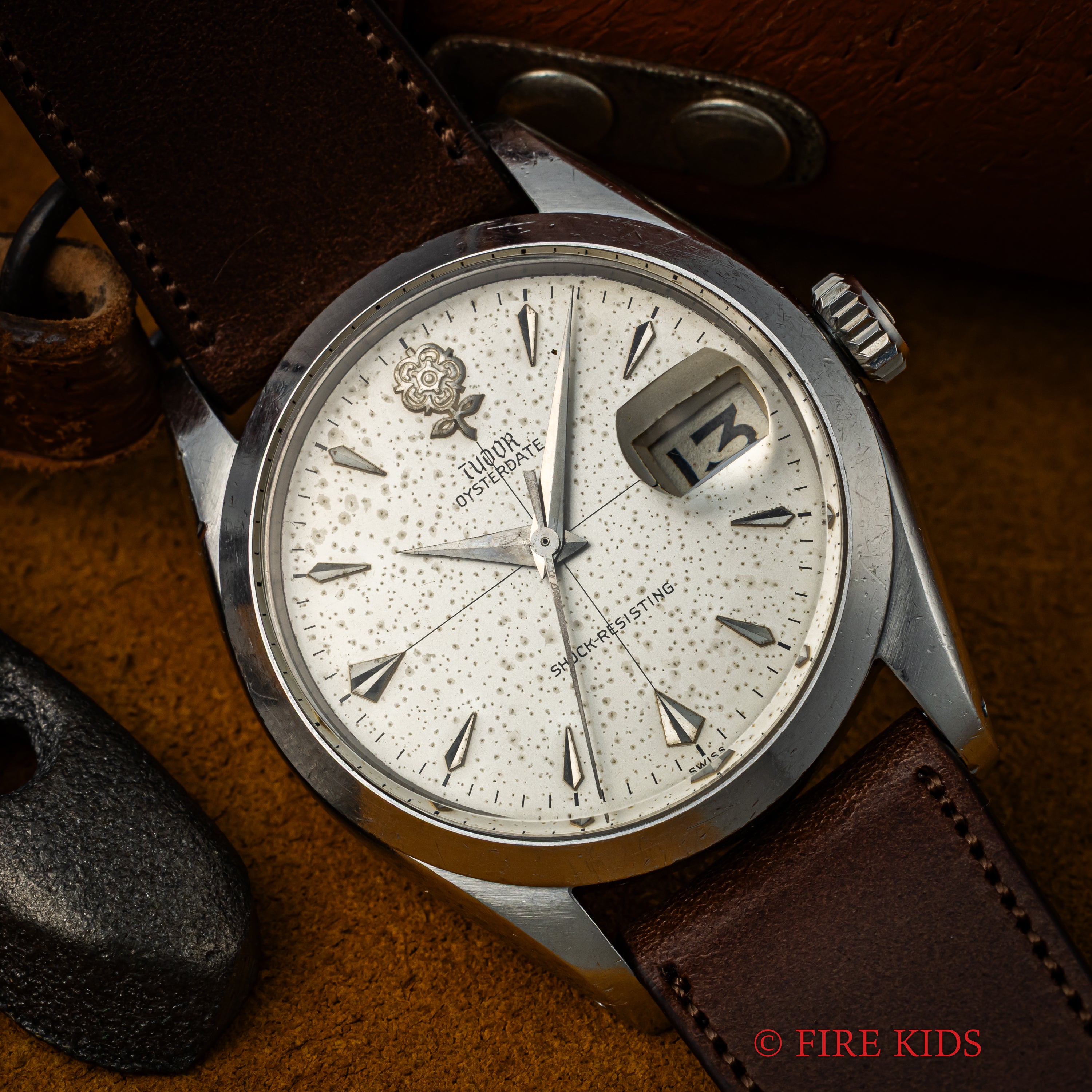 チューダー デカバラ クロスライン オイスターデイト 1960年製（昭和35年製）Ref.7939 手巻 王冠リューズ