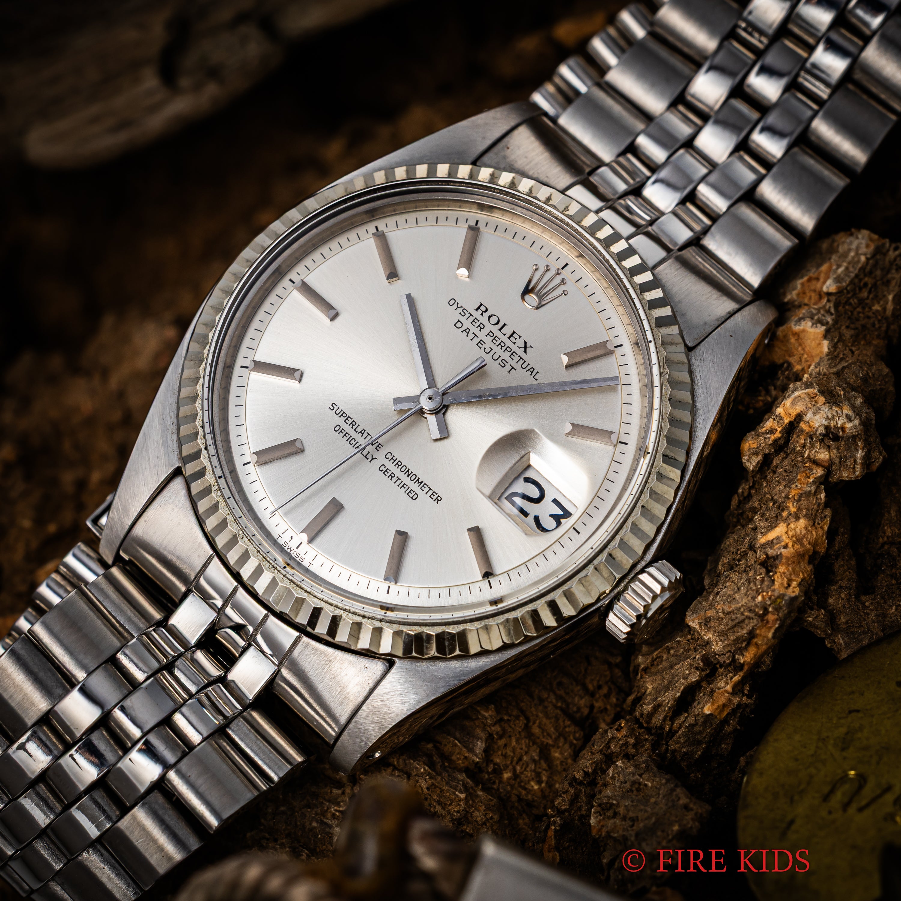 ロレックス デイトジャスト 1971年製 Ref.1601 シルバーダイヤル 自動巻 純正ジュビリーブレス 夜光無し