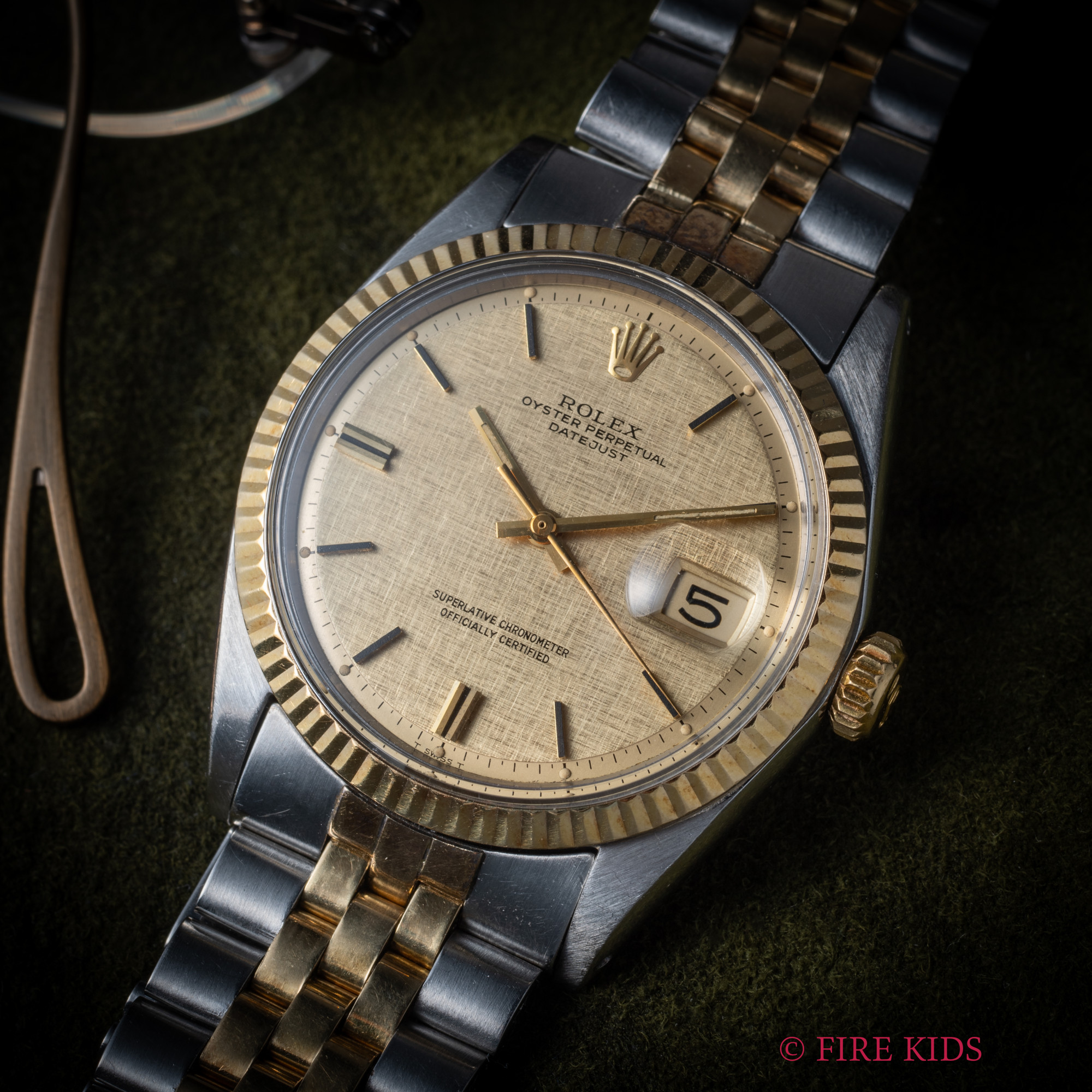 ロレックス デイトジャスト コンビ 1969年製 自動巻き モザイクダイヤル