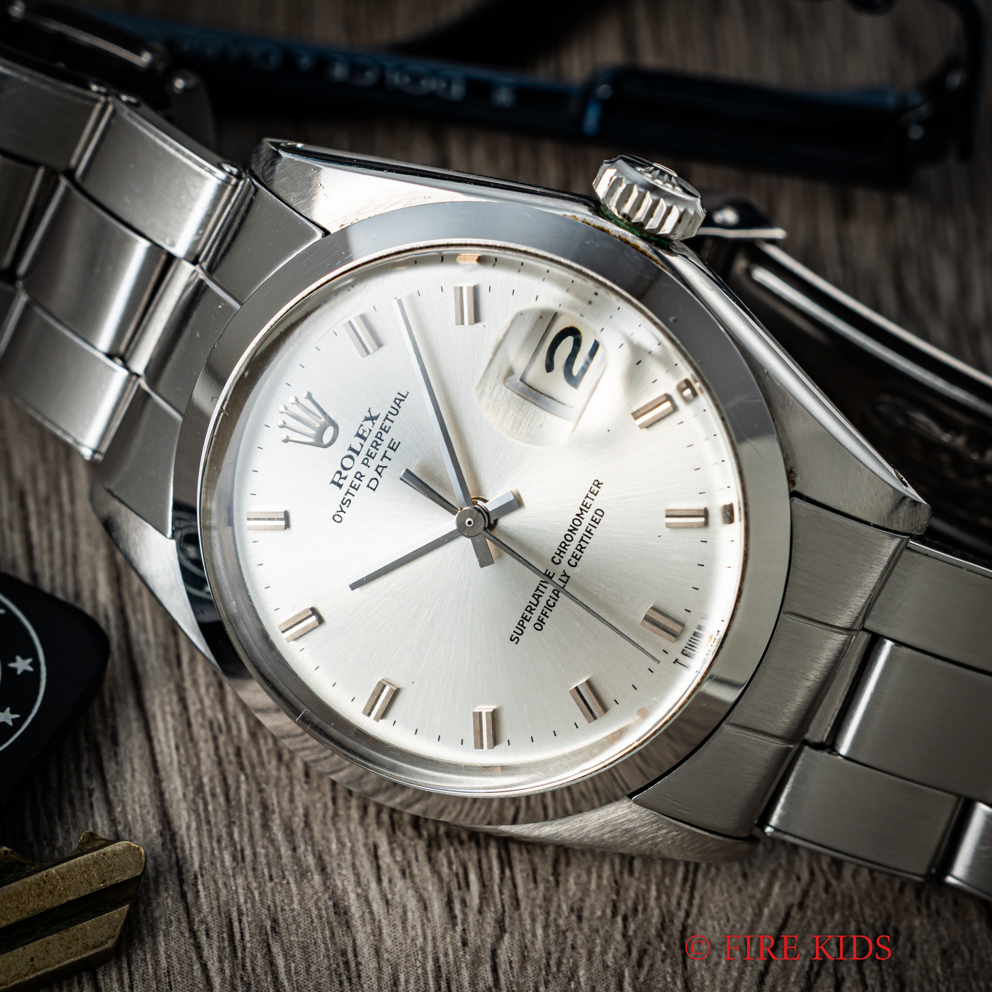 ロレックス　パーペチュアルデイト　シルバー　ショートインデックス　Ref.1500  1969年製