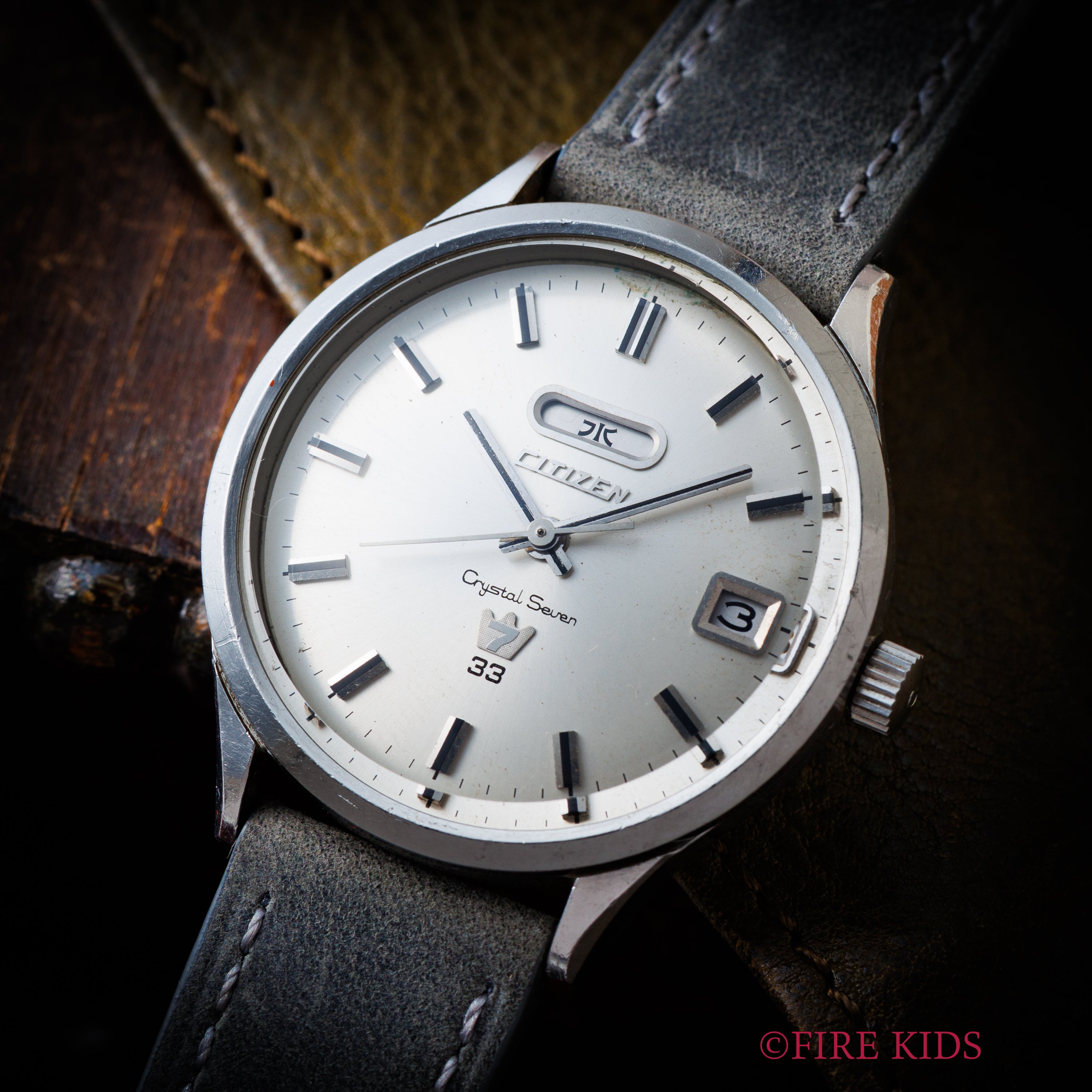 シチズン クリスタルセブン 1967年製 33石 Ref.51401-Y 自動巻き デイデイト