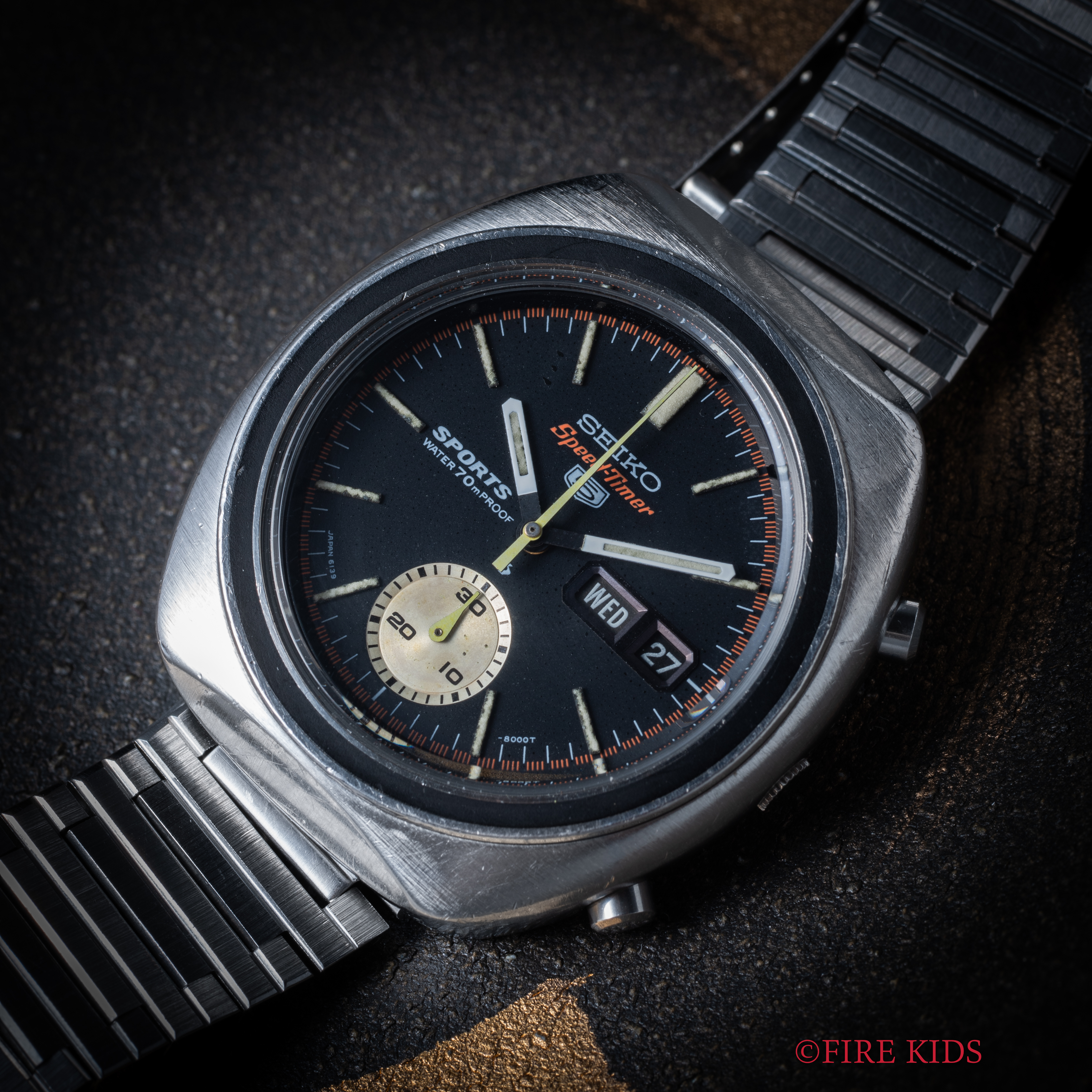 セイコー スピードタイマー 5スポーツ Ref.6139-8001 1970年製 一つ目クロノ Cal.6139A