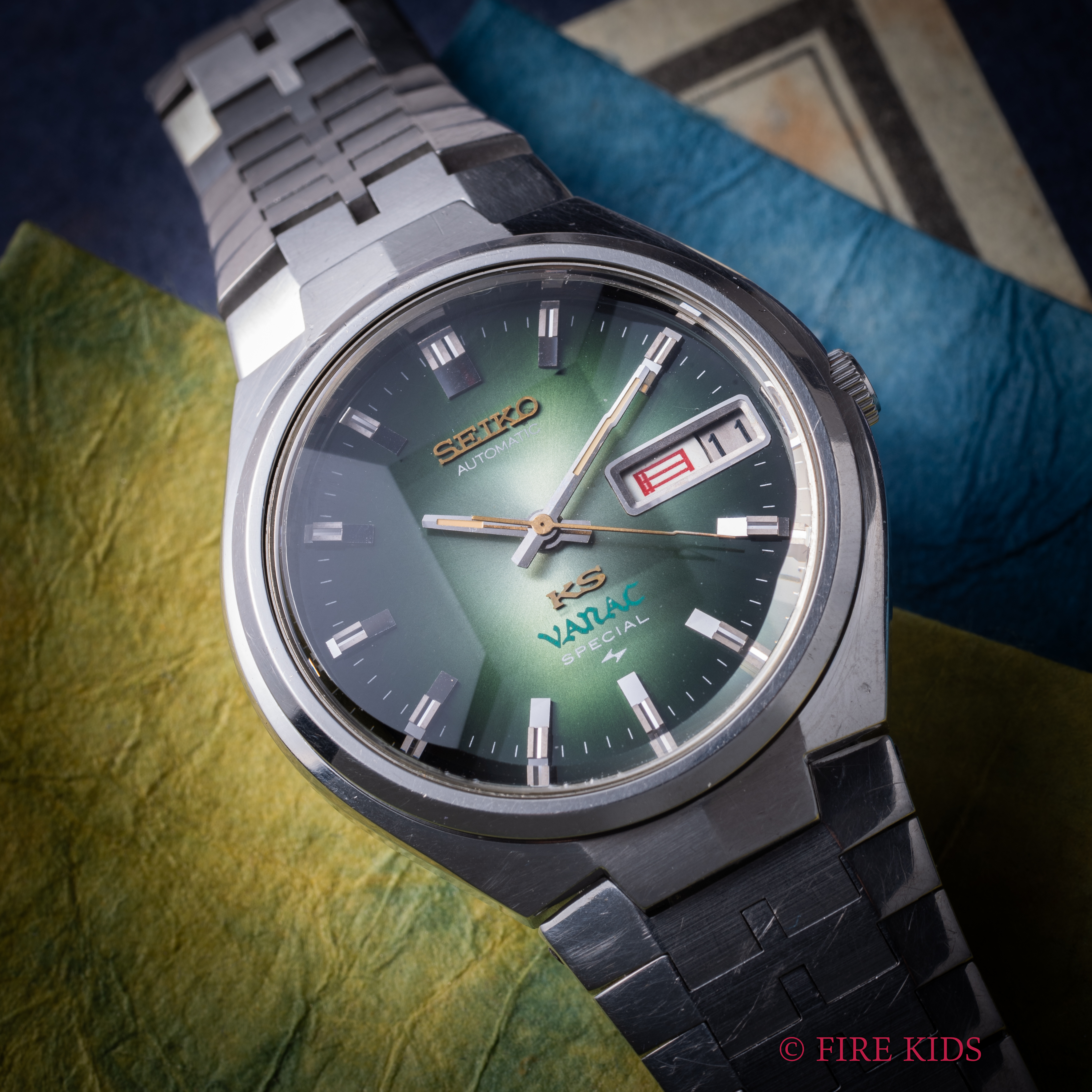キングセイコー バナック スペシャル 1973年製 Ref.5246-6051 グリーングラデーションダイヤル カットガラス ハイビート自動巻き