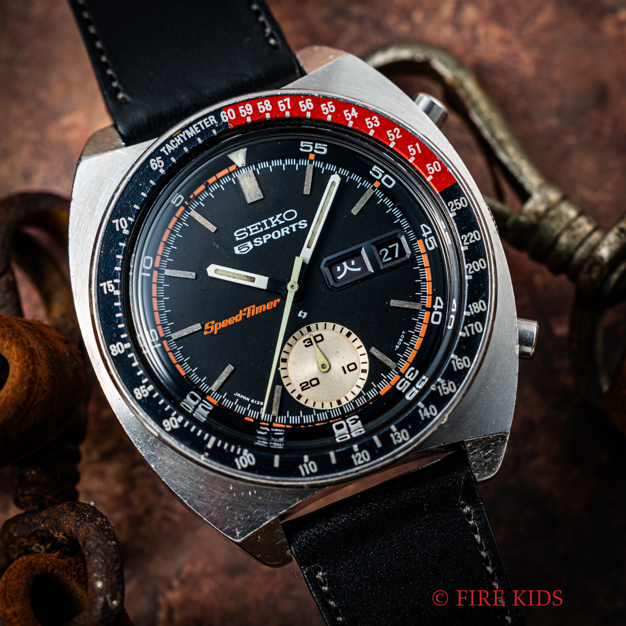 セイコー 5スポーツ スピードタイマー 1972年製 Ref.6139-6032 コークベゼル 国内仕様