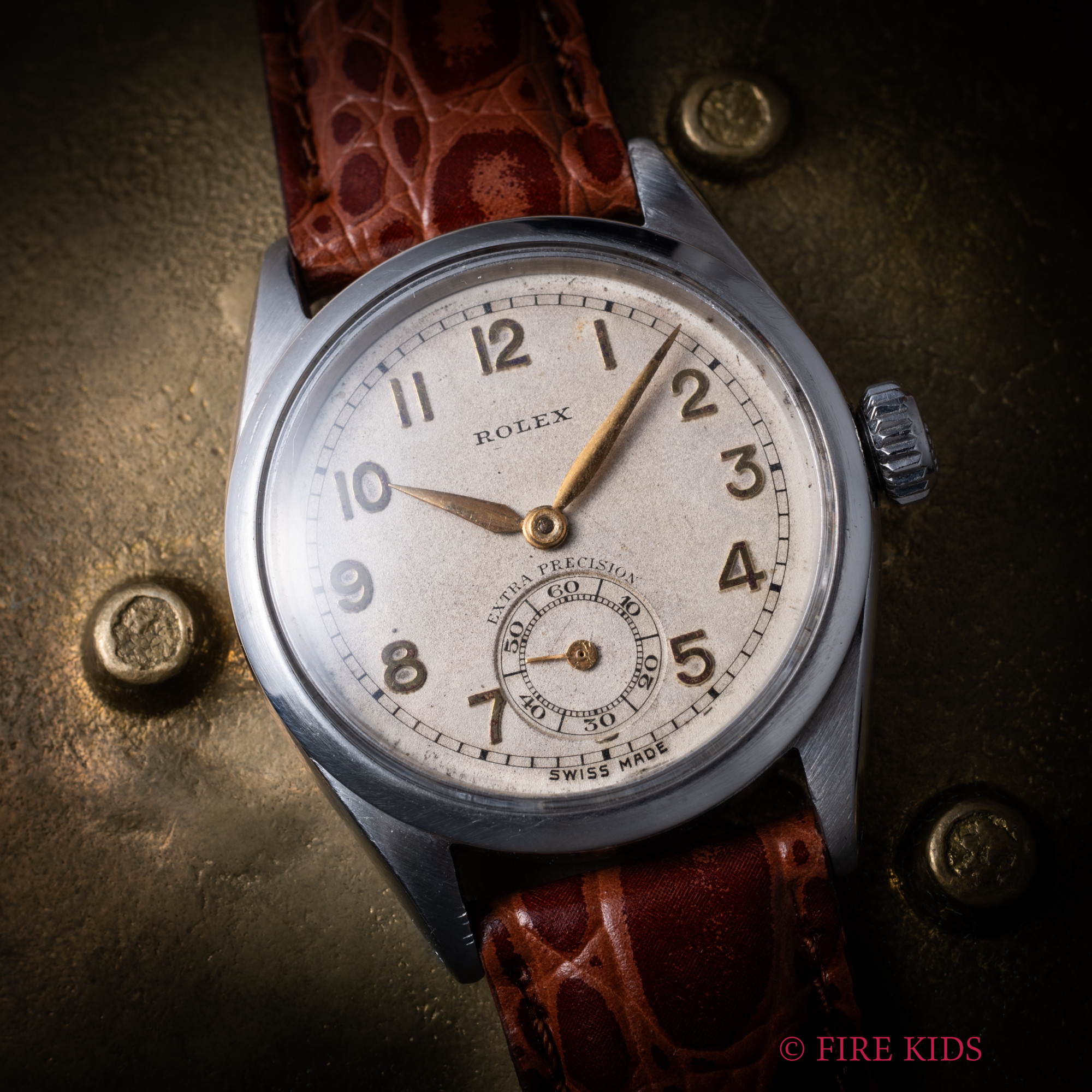 ロレックス エクストラプレシジョン 1955年製 Ref.6246 手巻き Cal.700 スモールセコンド 全アラビア