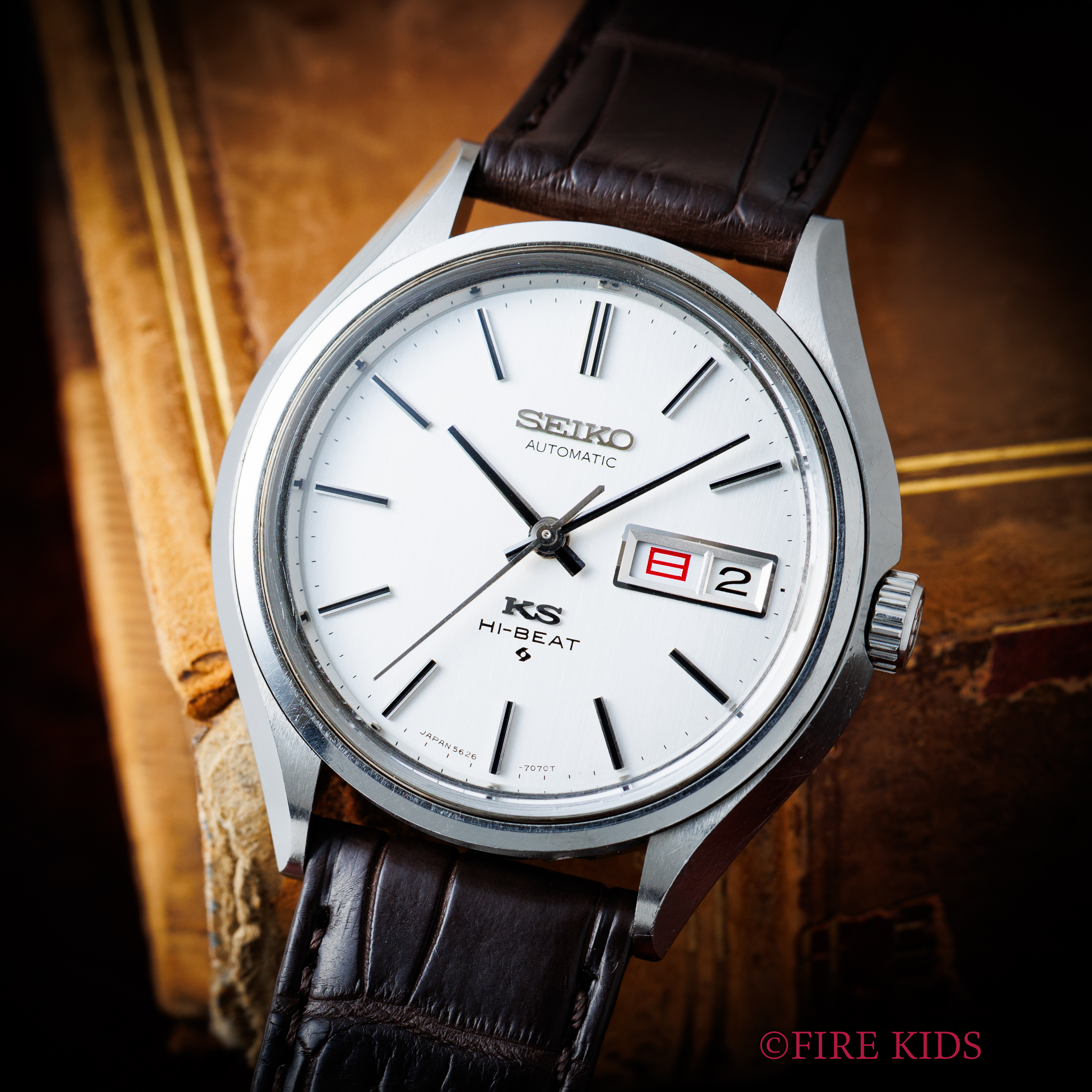 キングセイコー 56KSデイデイト 1972年製 Ref.5626-7120 シルバーダイヤル ハイビート自動巻