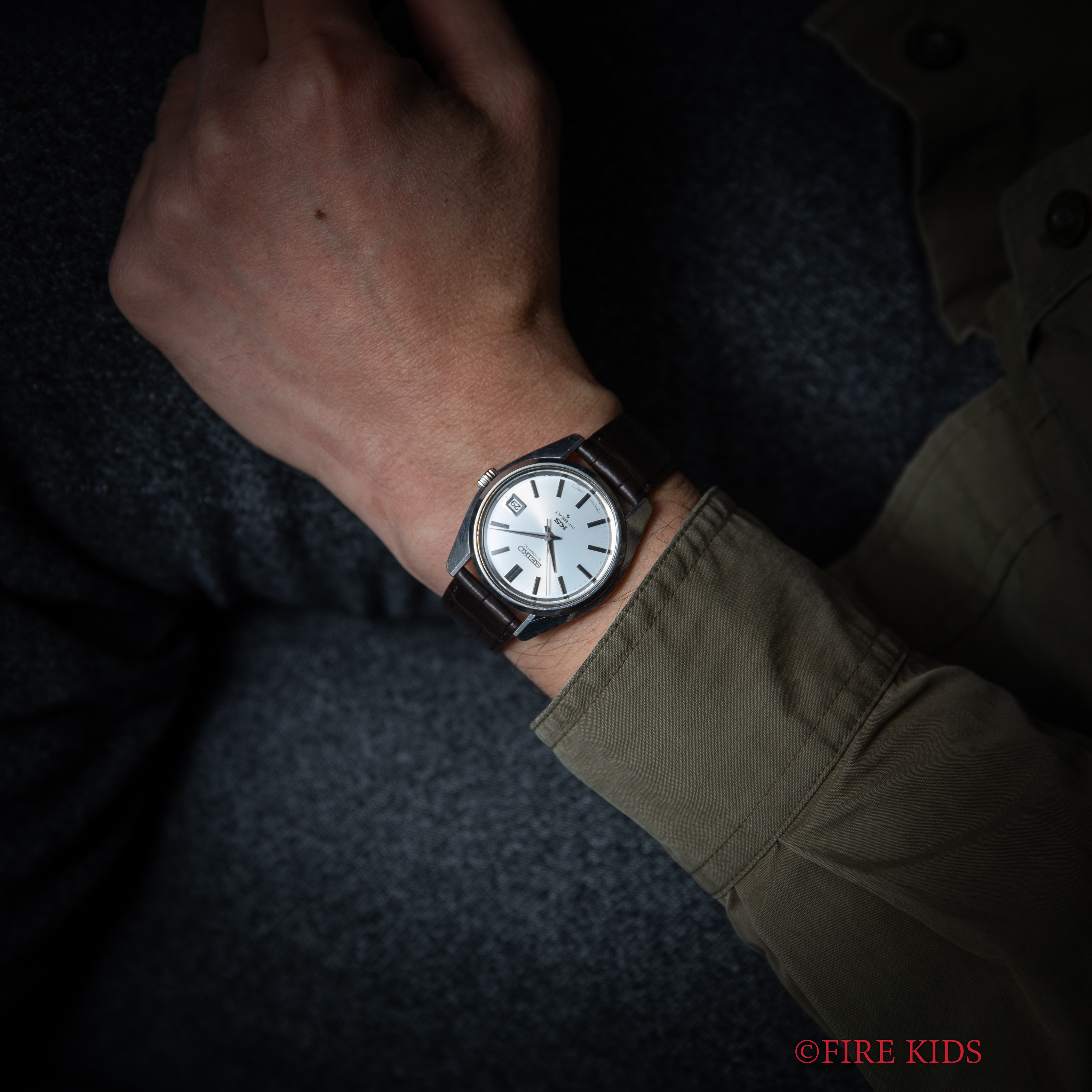 【美品】キングセイコー56 自動巻 5625-7000 良好稼働 新品本革ベルト Grand Seiko 仕上げ済み キングセイコー King 5625 7000 メダリオン