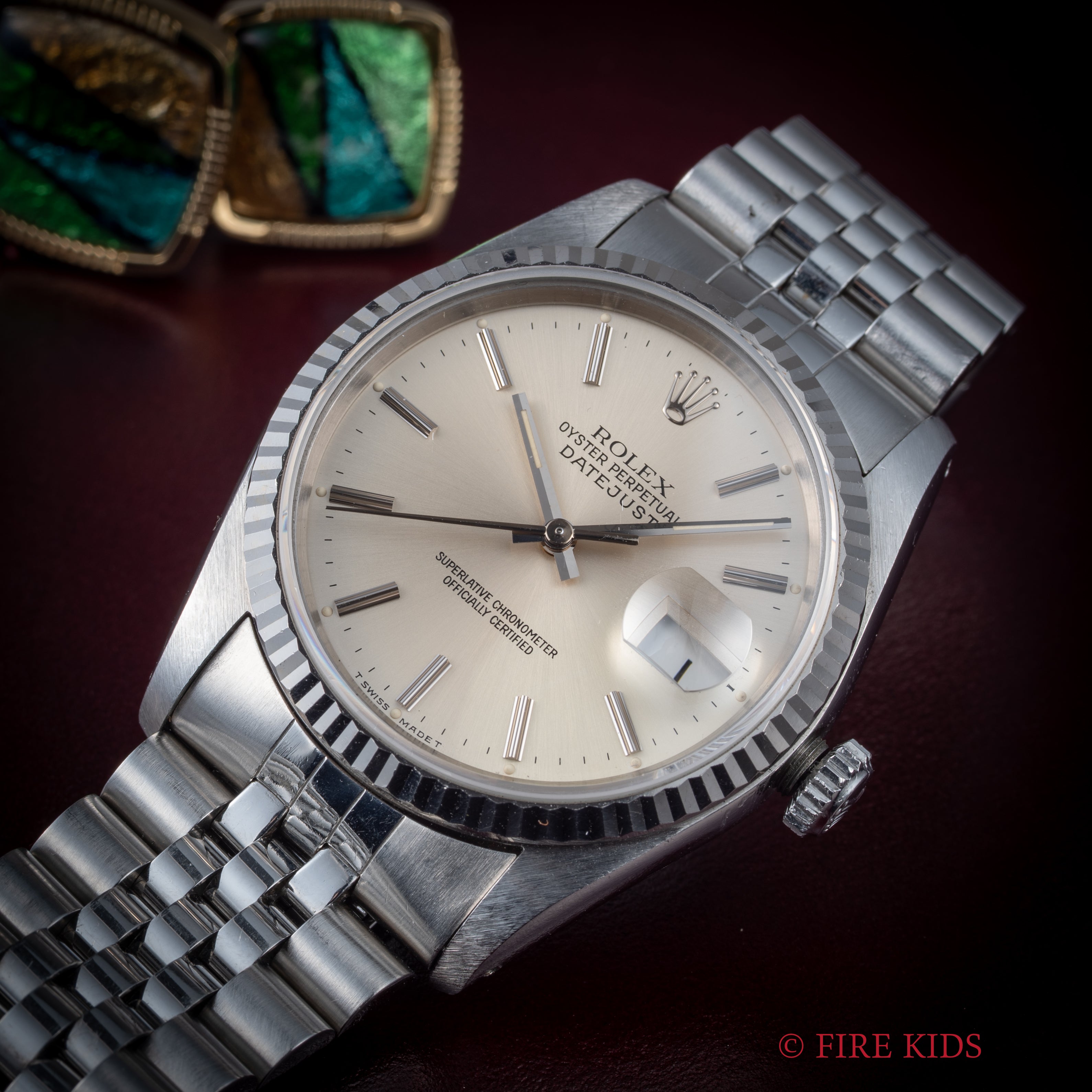 ロレックス デイトジャスト 1991年製 Ref.16234 シルバーダイヤル WGベゼル 純正ジュビリーブレス