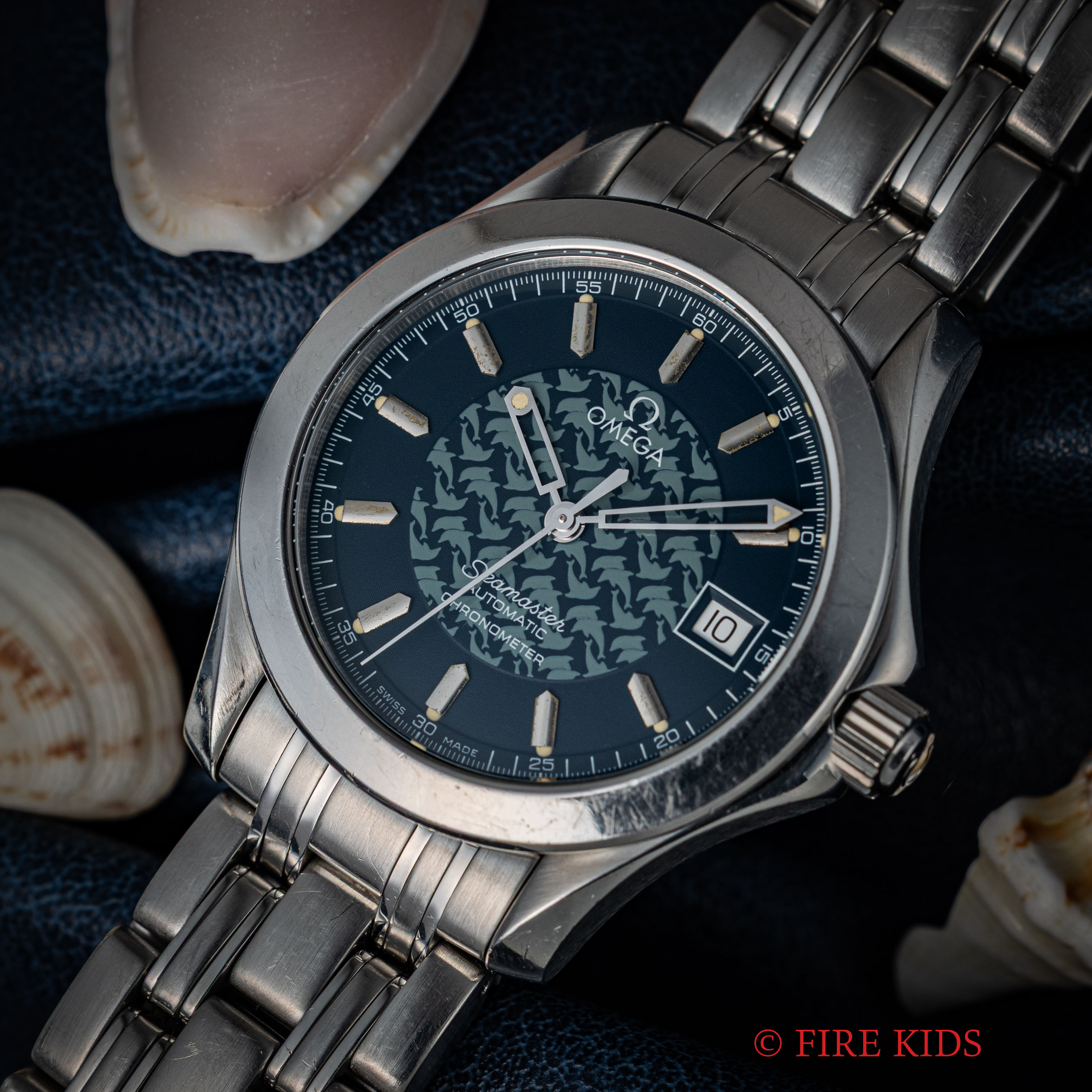 オメガ シーマスター ジャックマイヨール Ref.168.1611 Cal.1109 1997年製 純正ブレス リミテッド