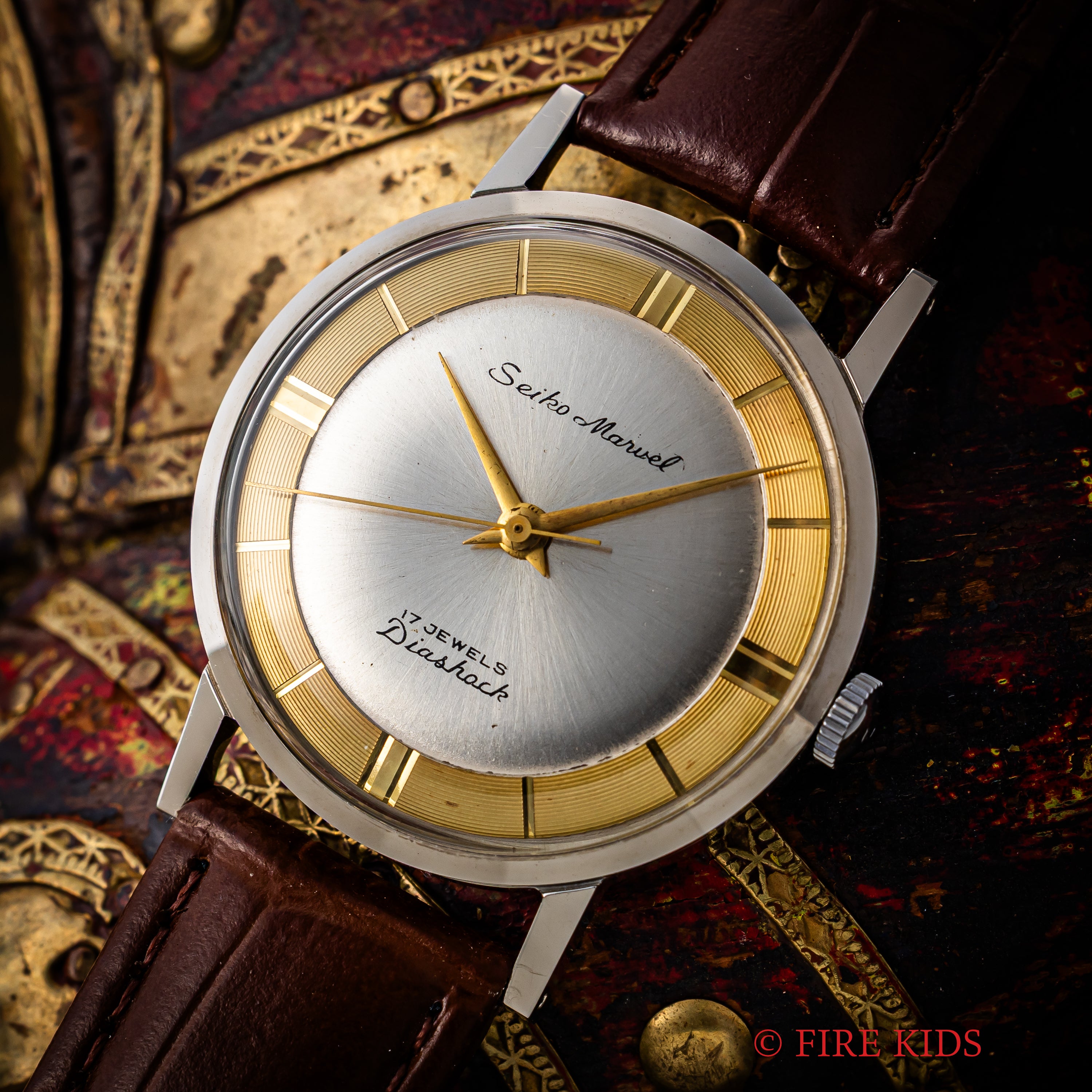 セイコー マーベル 1957年製 シルバーXゴールドツートンダイヤル Ref.14036M 17石手巻