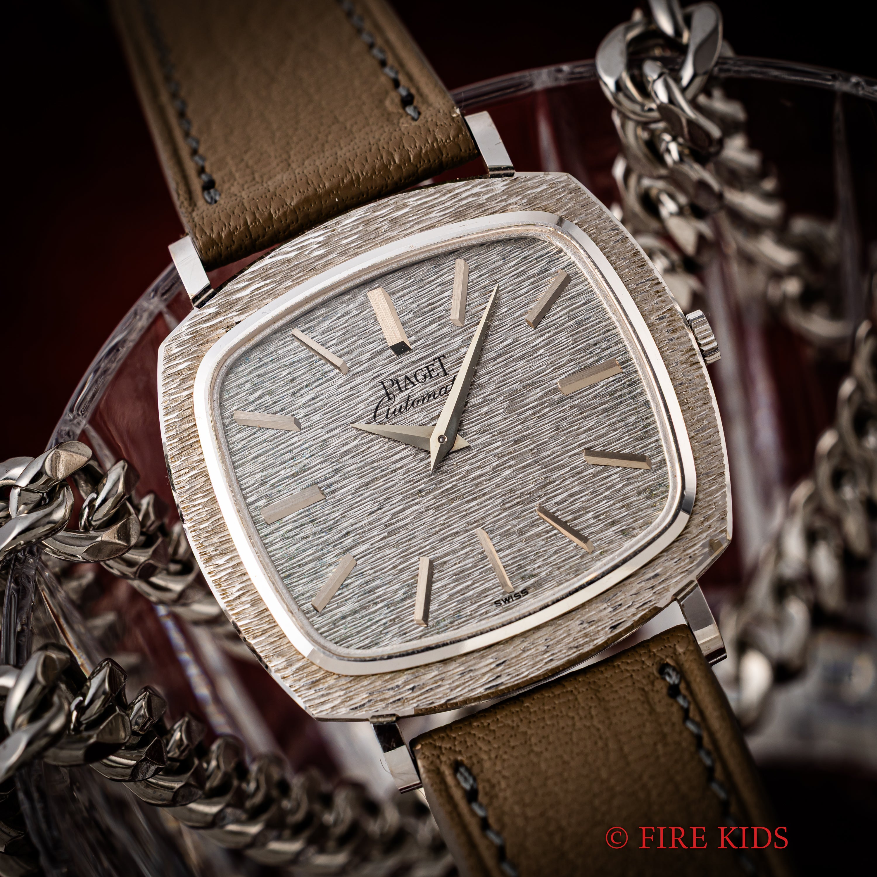 ピアジェ クラシック Ref.12434 18金ホワイトゴールド 1970年代製 Cal.12P1 自動巻き 純正18金尾錠