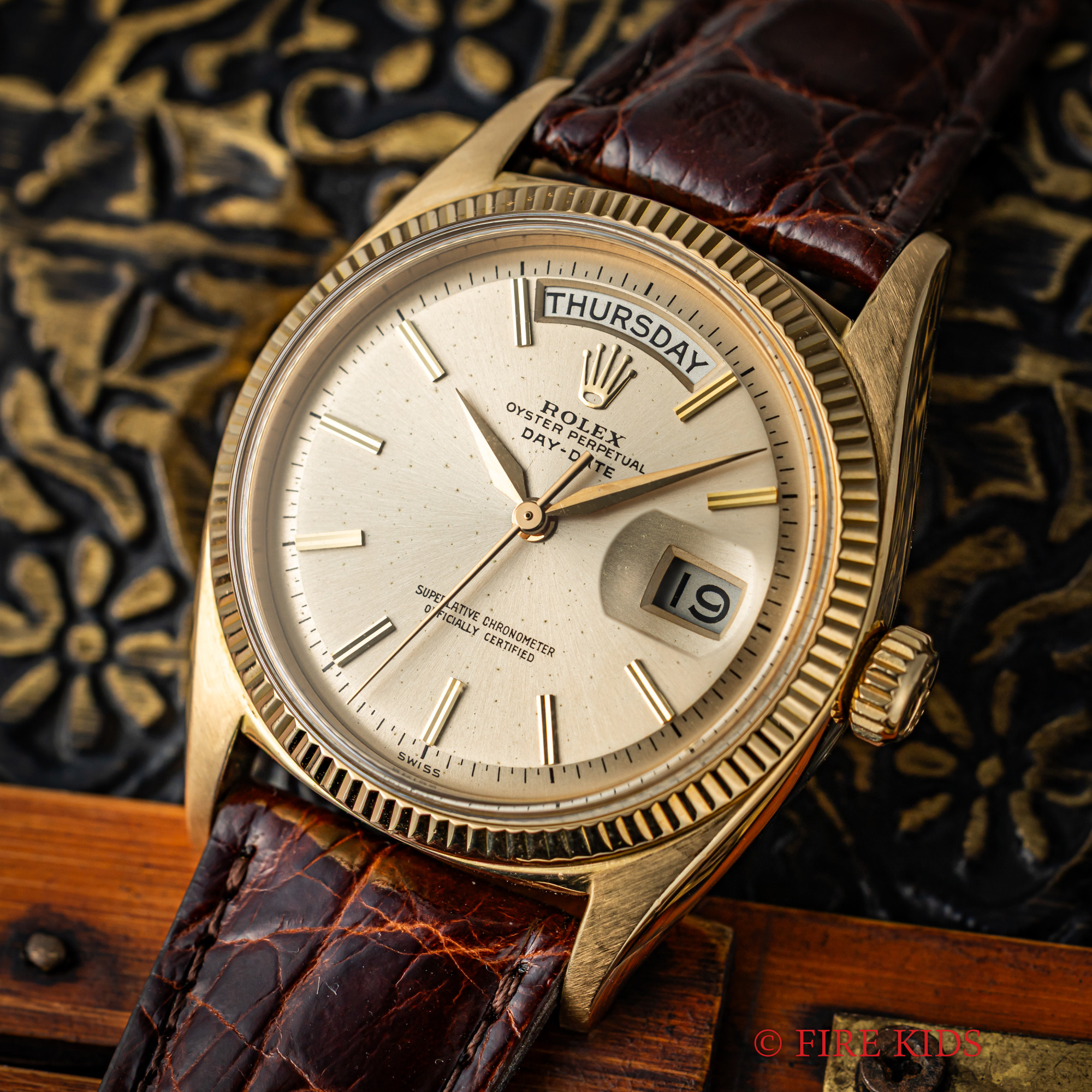 ロレックス デイデイト アルファハンド 18金無垢イエローゴールド 1960年製 Ref.1803 バタフライローター