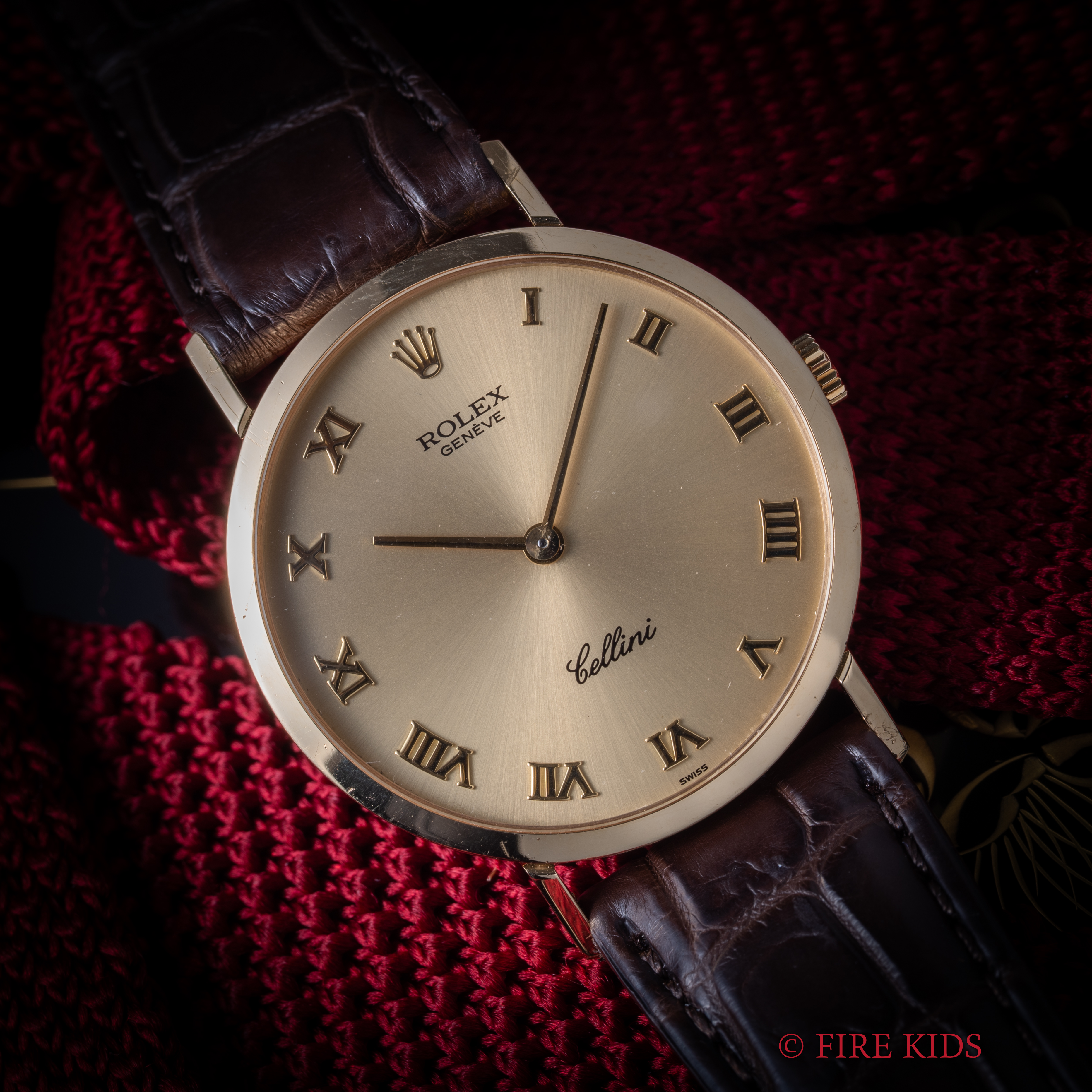 ロレックス Ref.4112 18金イエローゴールド ローマンダイヤル 18金イエローゴールド尾錠 手巻き