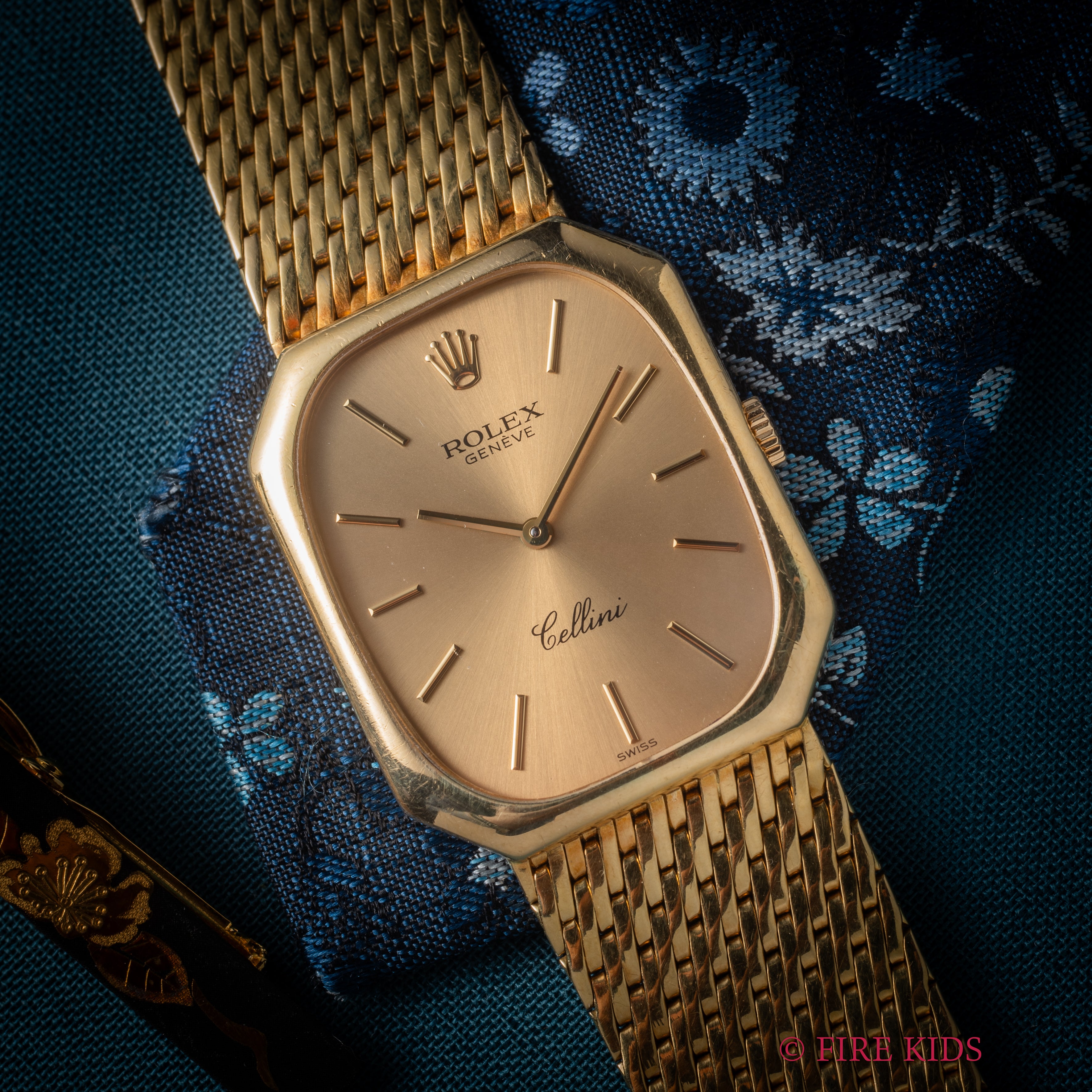 ロレックス チェリーニ オクタゴン 18金イエローゴールド Ref.4336 1975年製 純正ブレス付き