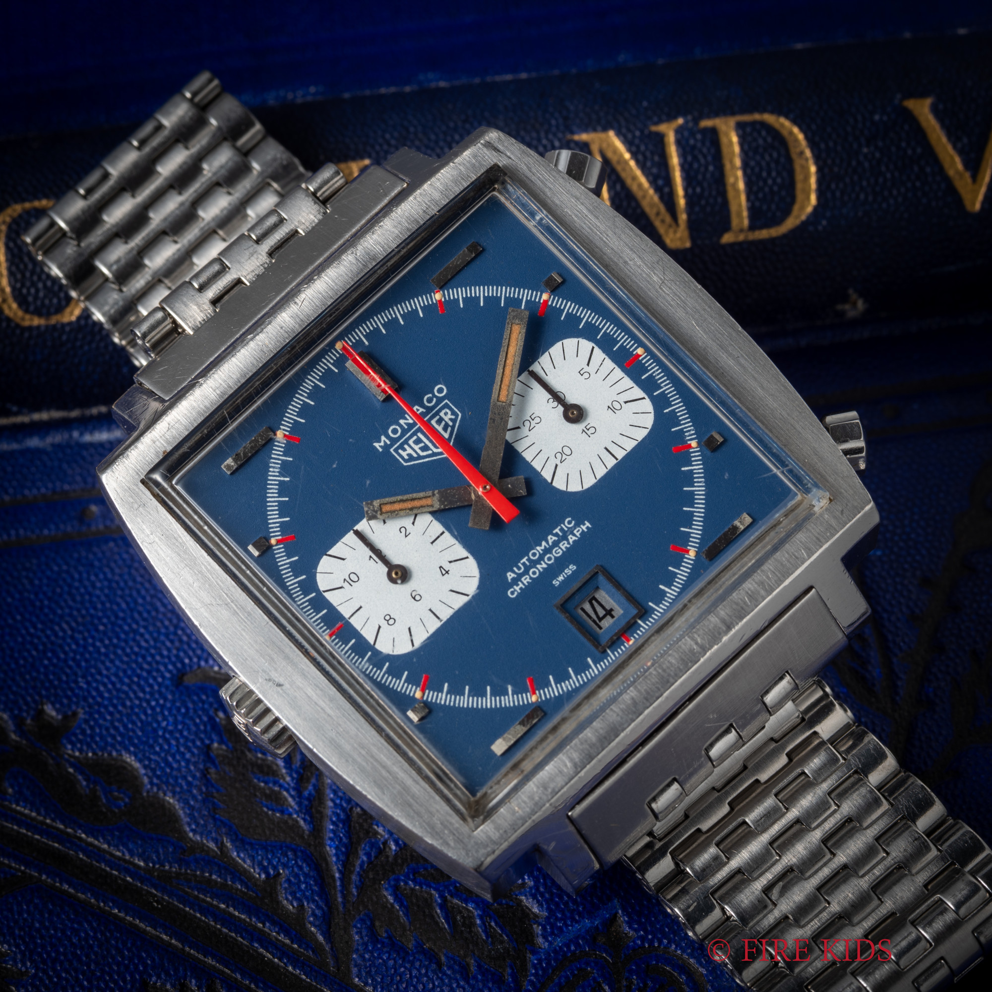 ホイヤー モナコ クロノグラフ Ref.1133 1970年代製 ブルーダイヤル 自動巻クロノグラフ Cal.11 マックィーン