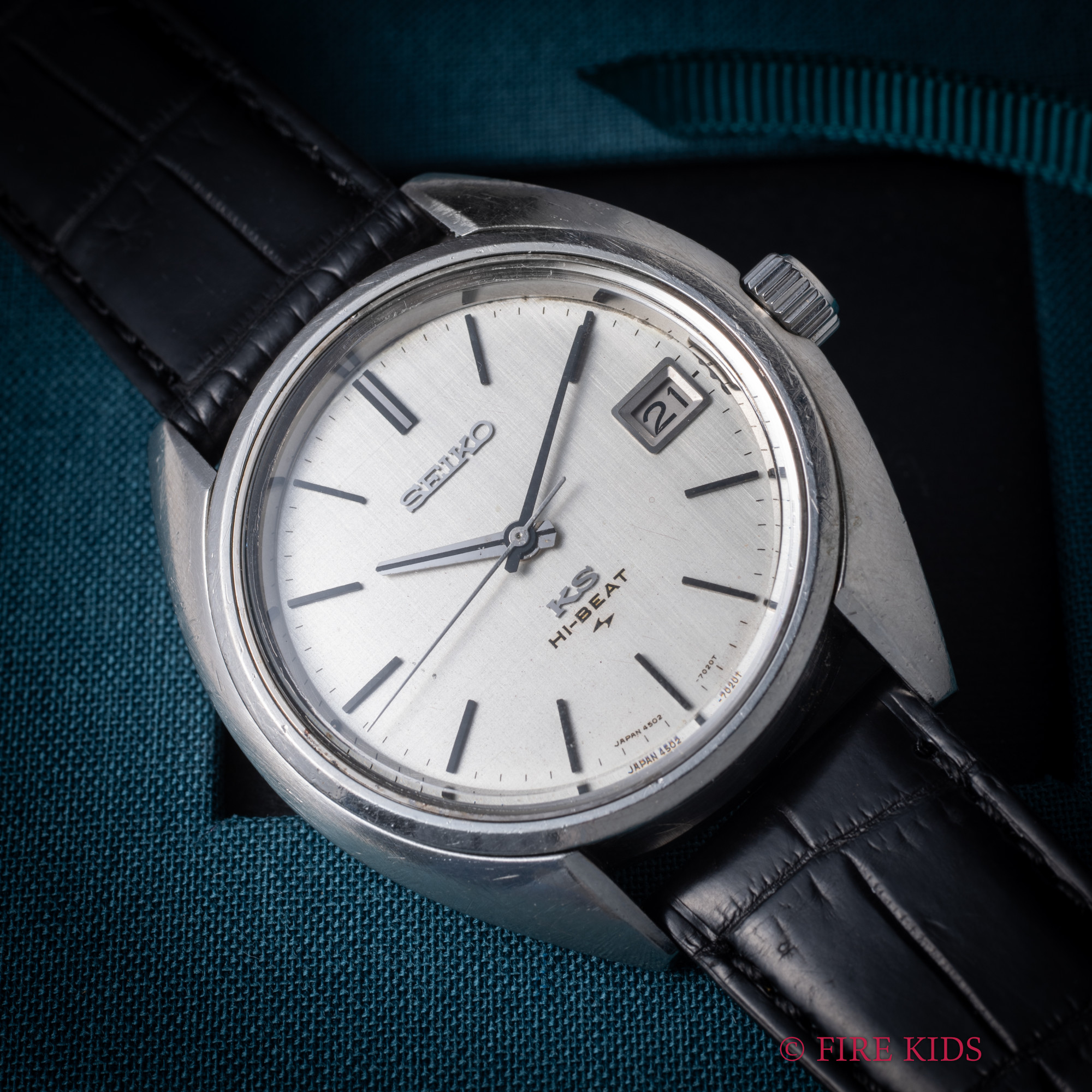 キングセイコー ハイビート 1971年製 手巻き Ref.4502-7010 シルバーダイヤル 45KS