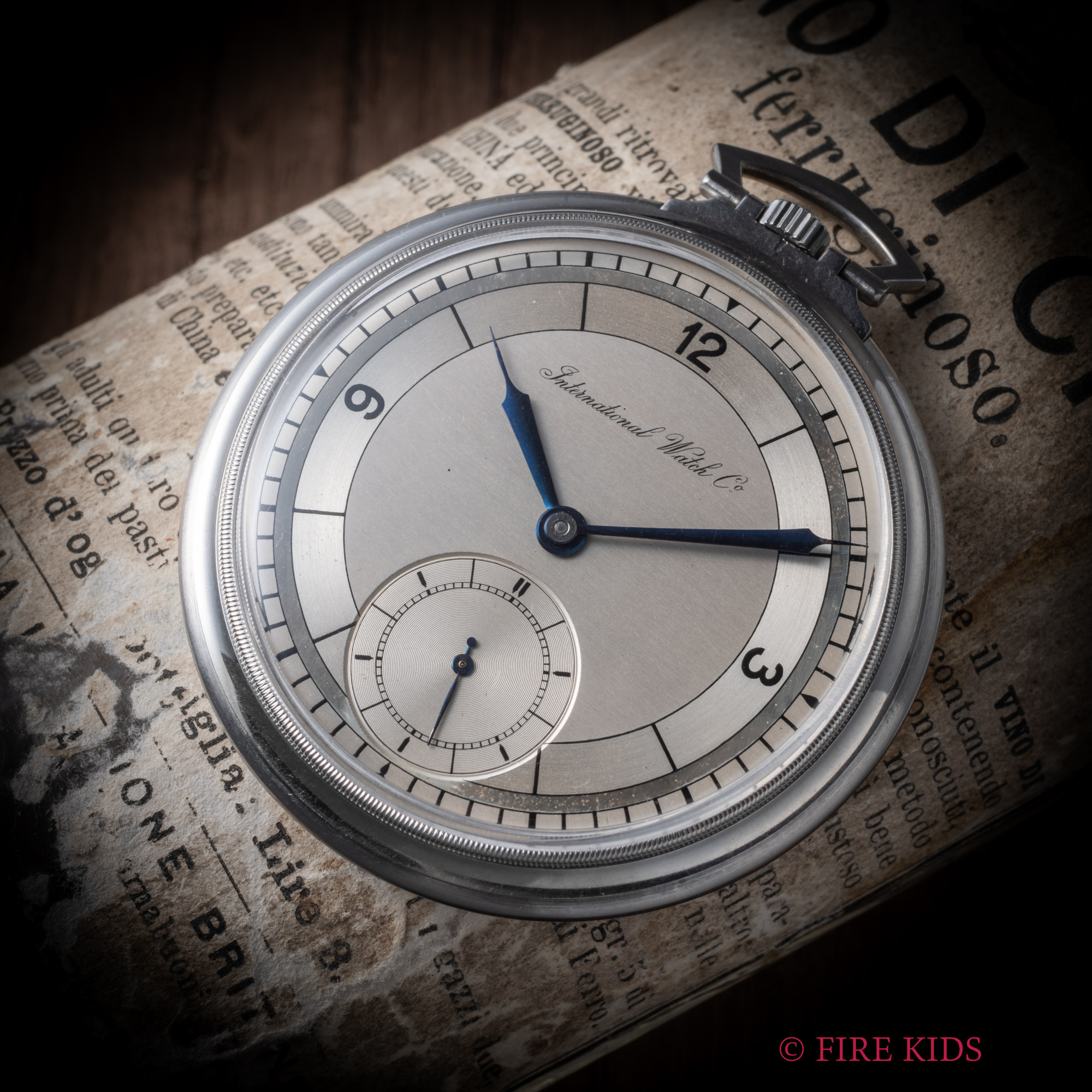 IWC 懐中時計 セクターダイヤル 箱付き 手巻き 1940年代製 Cal.97