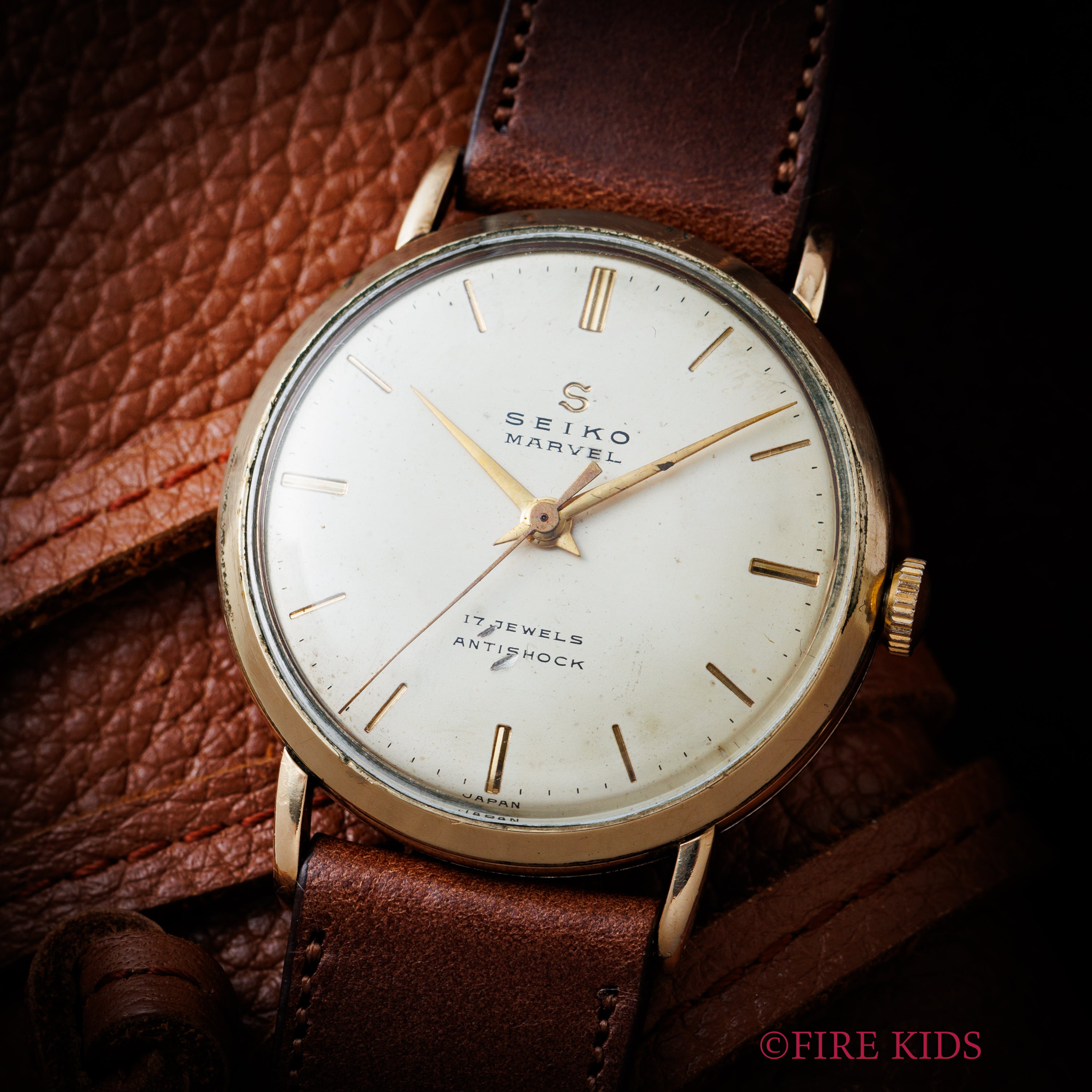 セイコー マーベル 蛇S 1957年製 14金張り/ステンバック 手巻き