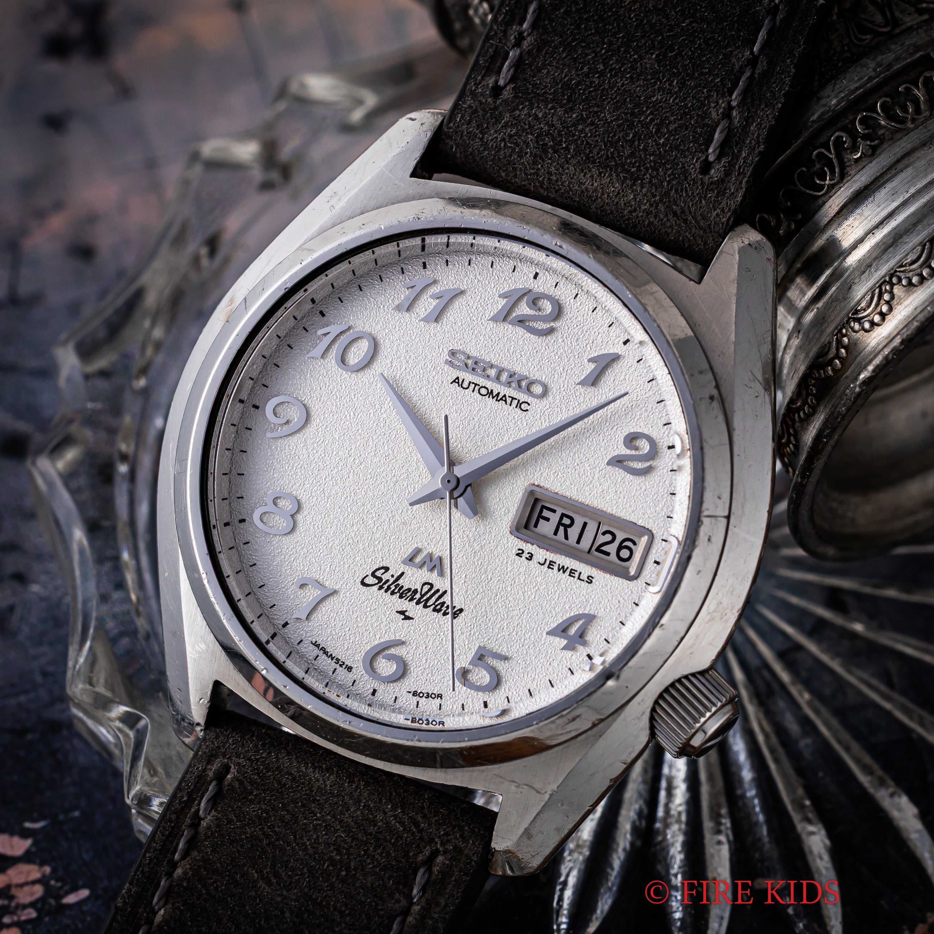 セイコー LM シルバーウェーブ 1976年製 アラビアダイヤル ねじ込みリューズ 自動巻