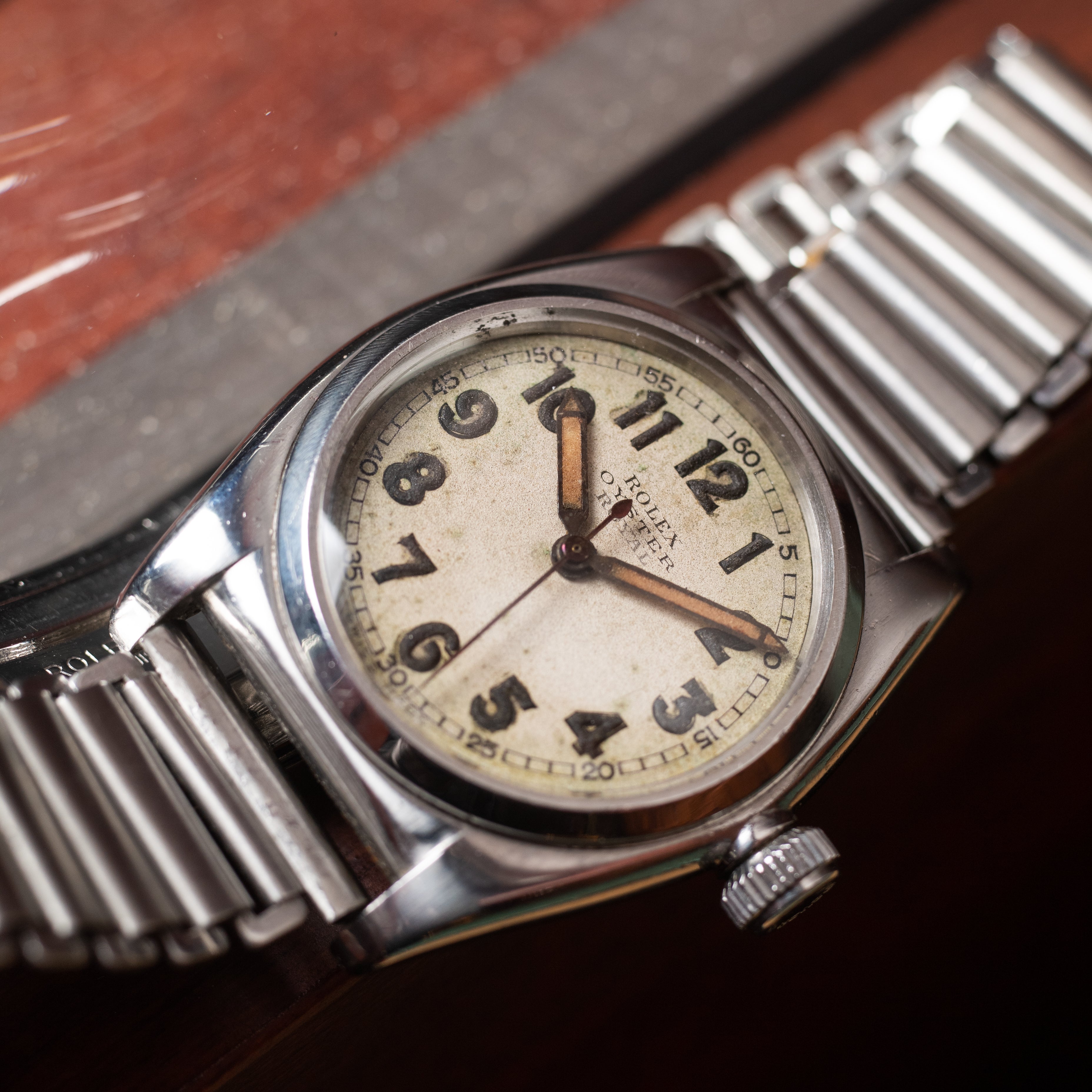 ロレックス オイスターローヤル 希少純正バンブーブレス付き 1930年代後半