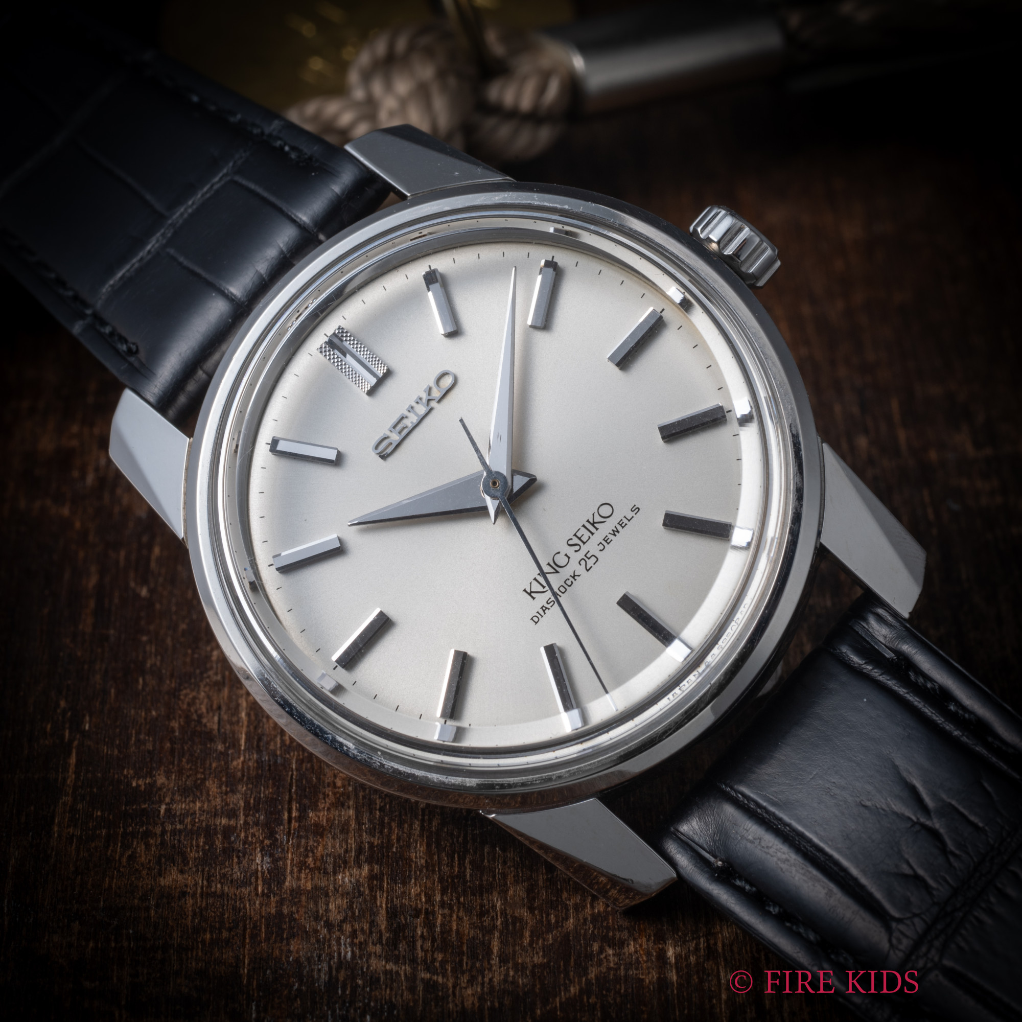 キングセイコー 44KS 1966年製 Ref.44-9990 ノンデイト手巻 盾メダリオン