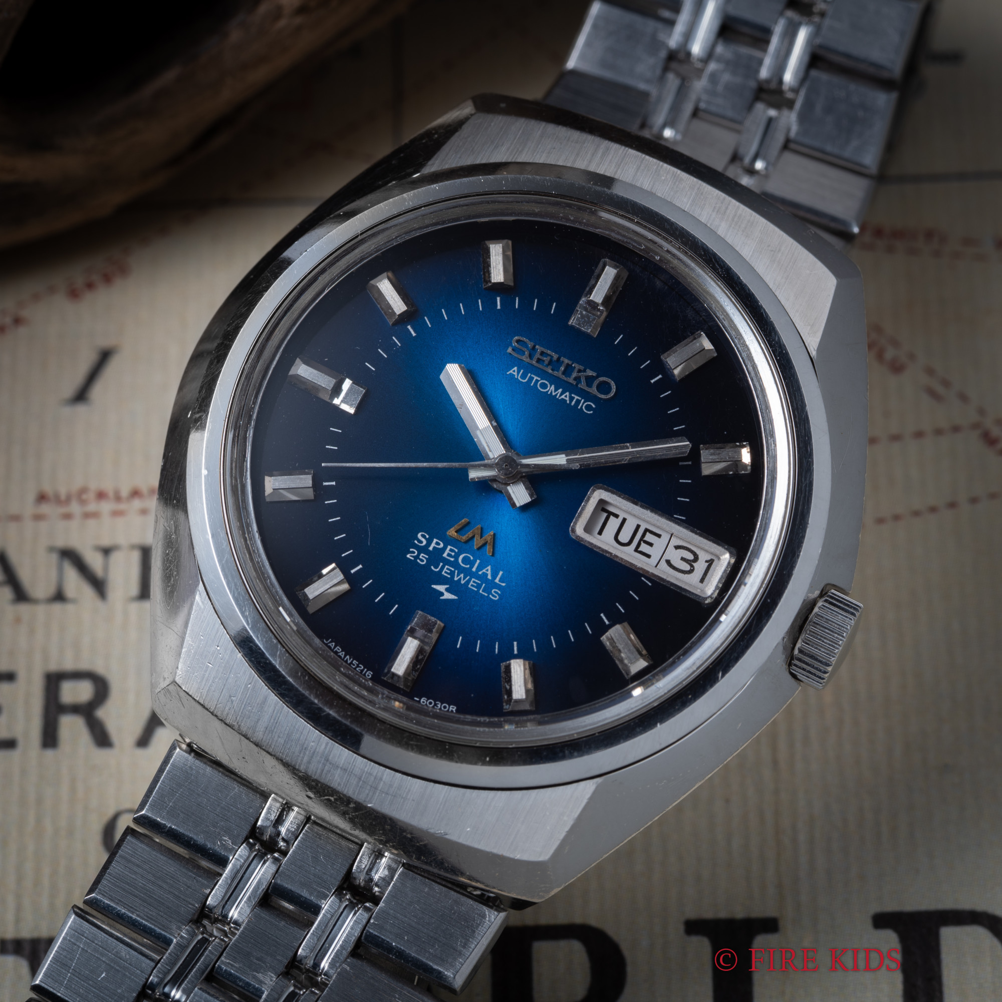 セイコー LM スペシャル デイデイト 1973年製 Ref.5216-6020 ブルーグラデーション