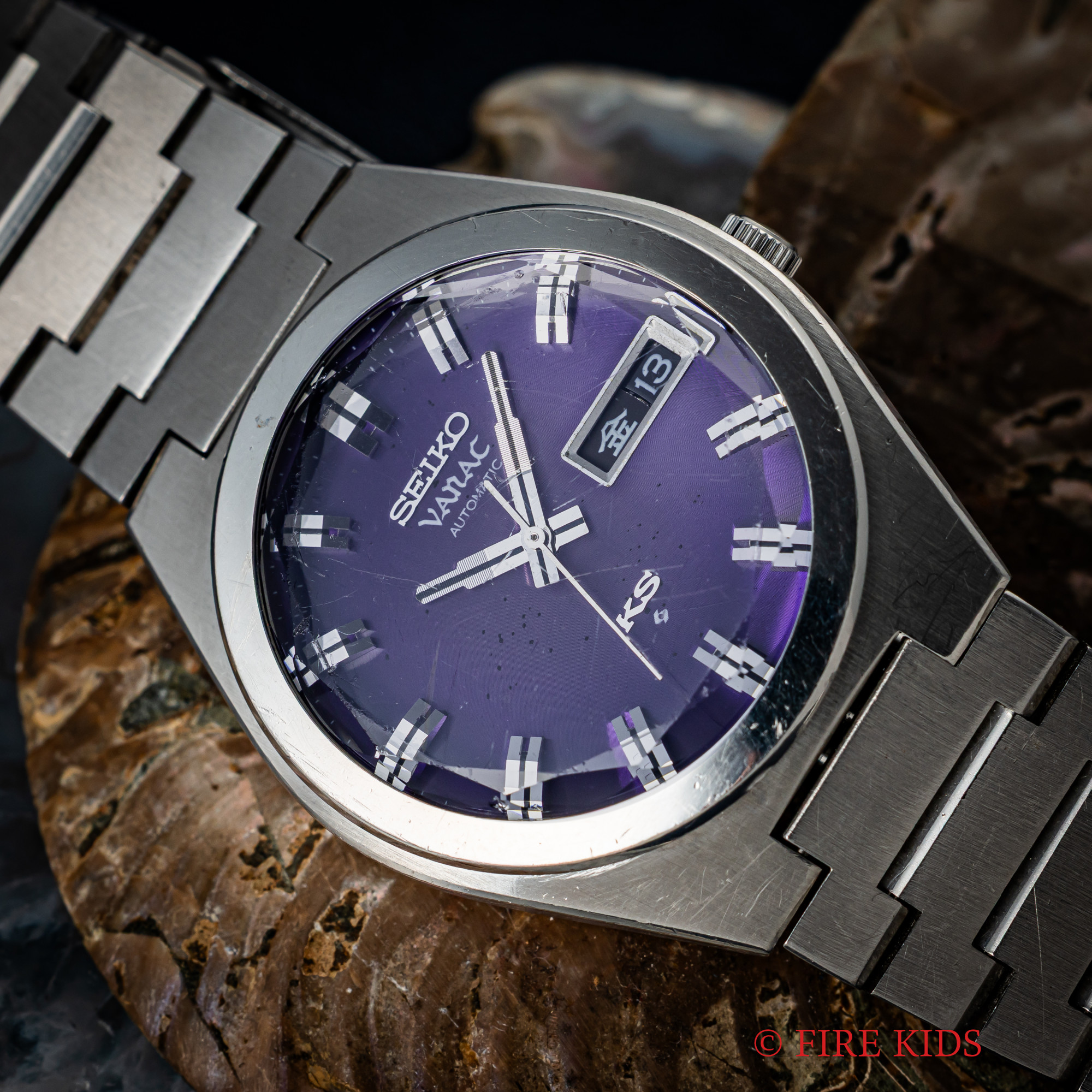 キングセイコー バナック 1974年製 Ref.5626-7150 パープルダイヤル 自動巻